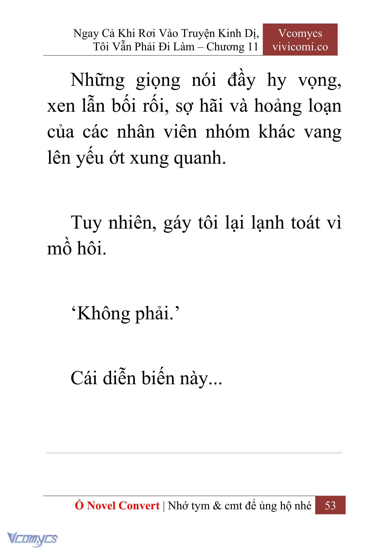 [Novel] Ngay Cả Khi Rơi Vào Truyện Kinh Dị, Tôi Vẫn Phải Đi Làm Chap 11 - Next Chap 12