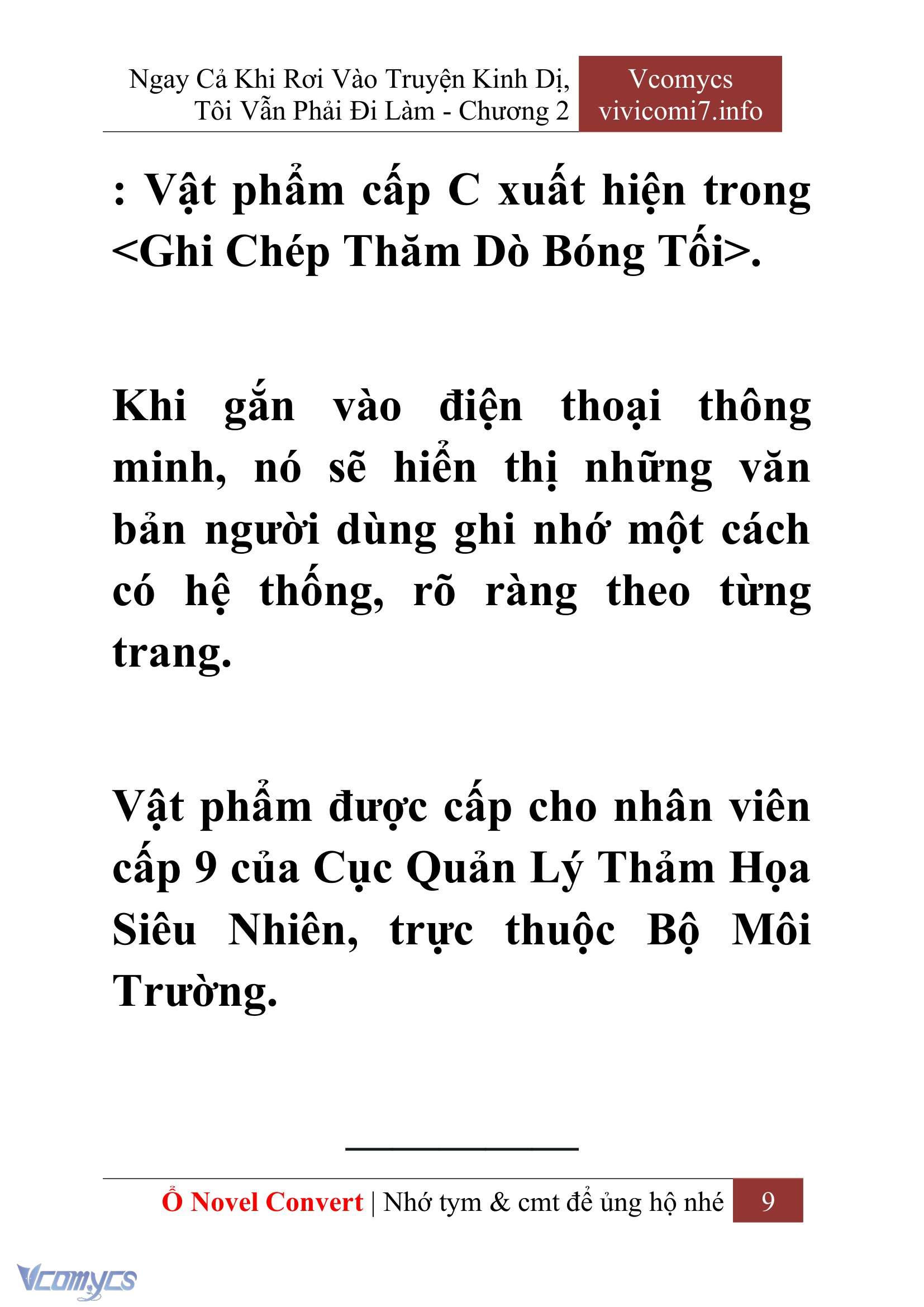[Novel] Ngay Cả Khi Rơi Vào Truyện Kinh Dị, Tôi Vẫn Phải Đi Làm Chap 2 - Next Chap 3