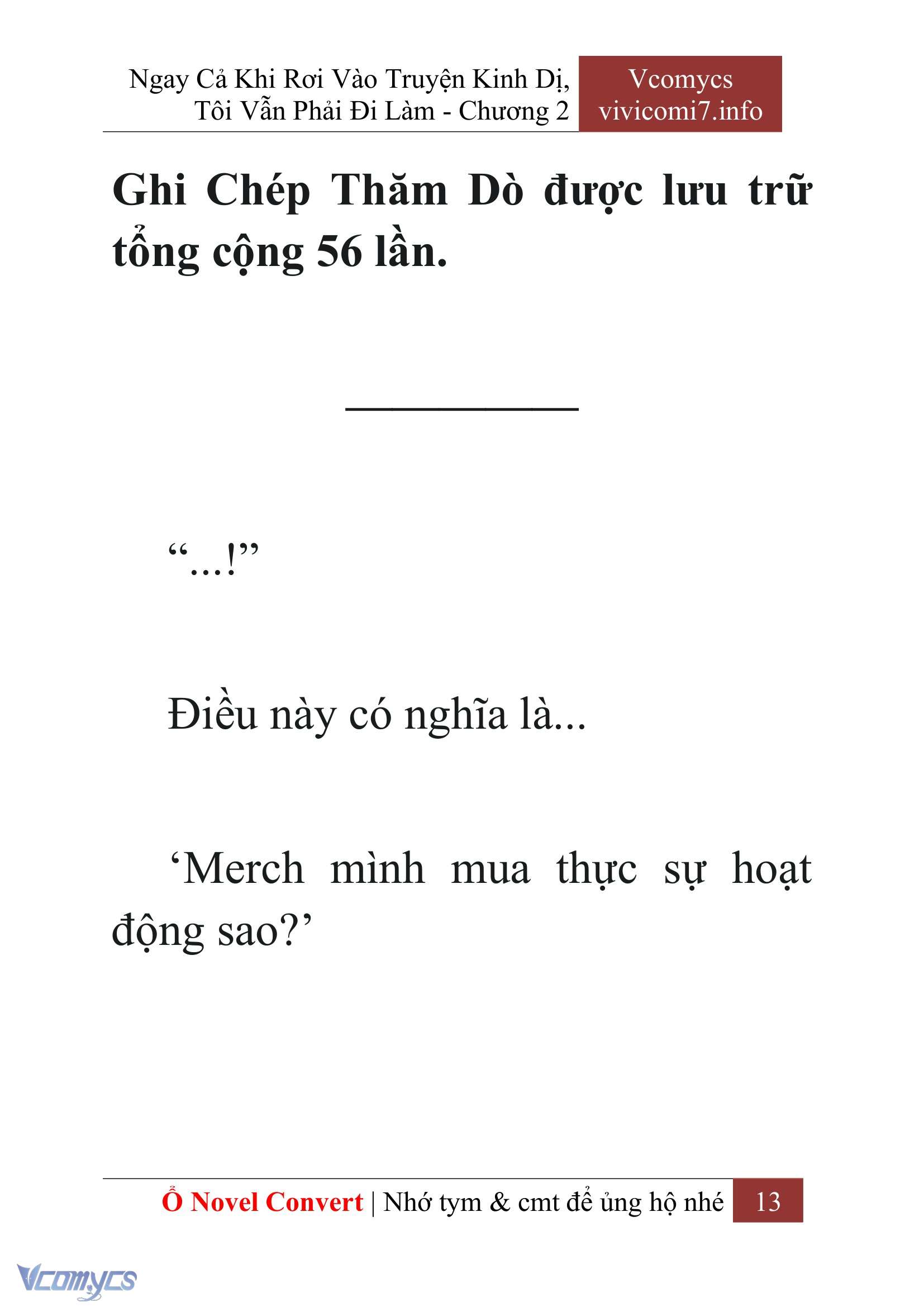 [Novel] Ngay Cả Khi Rơi Vào Truyện Kinh Dị, Tôi Vẫn Phải Đi Làm Chap 2 - Next Chap 3