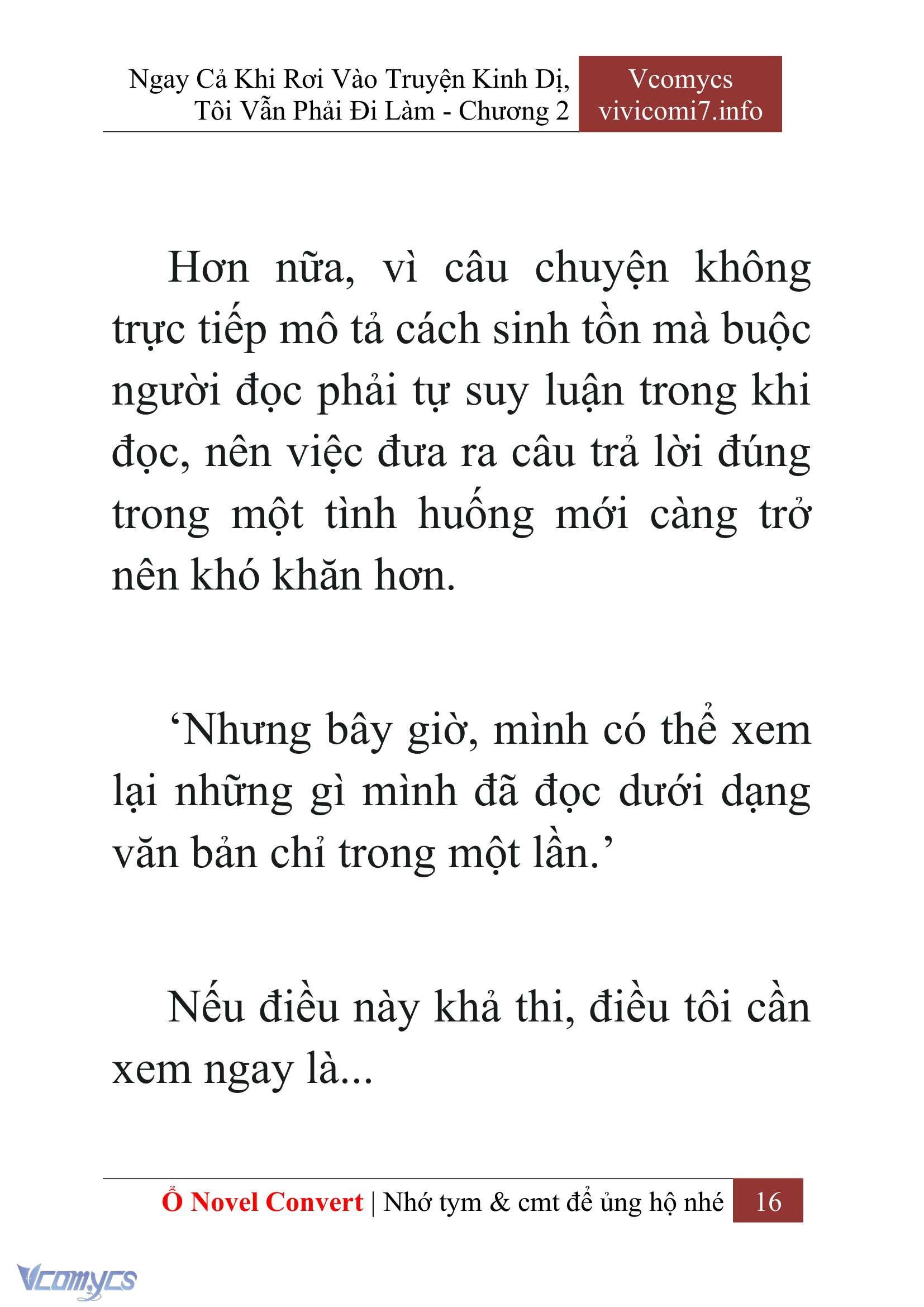 [Novel] Ngay Cả Khi Rơi Vào Truyện Kinh Dị, Tôi Vẫn Phải Đi Làm Chap 2 - Next Chap 3
