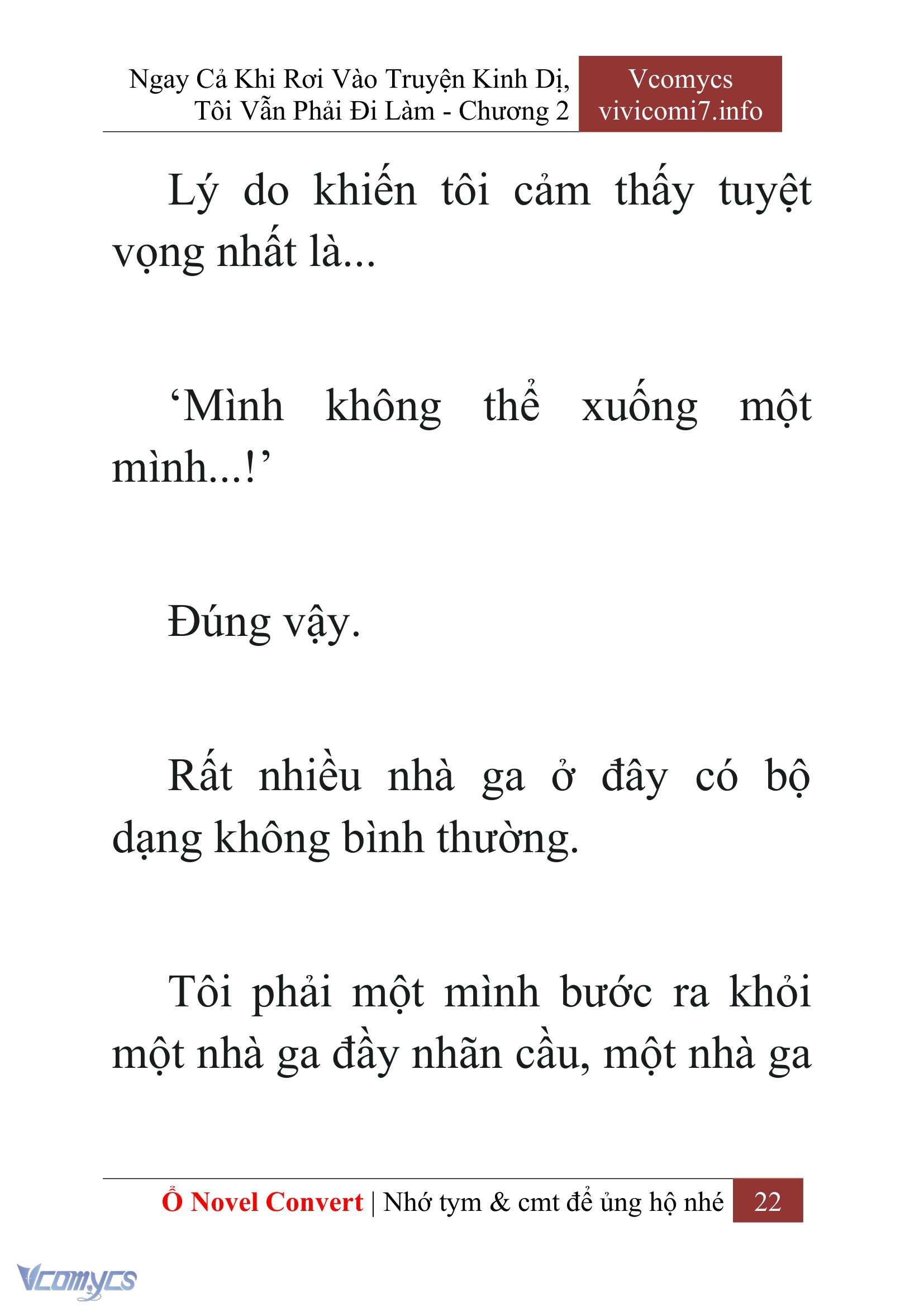 [Novel] Ngay Cả Khi Rơi Vào Truyện Kinh Dị, Tôi Vẫn Phải Đi Làm Chap 2 - Next Chap 3