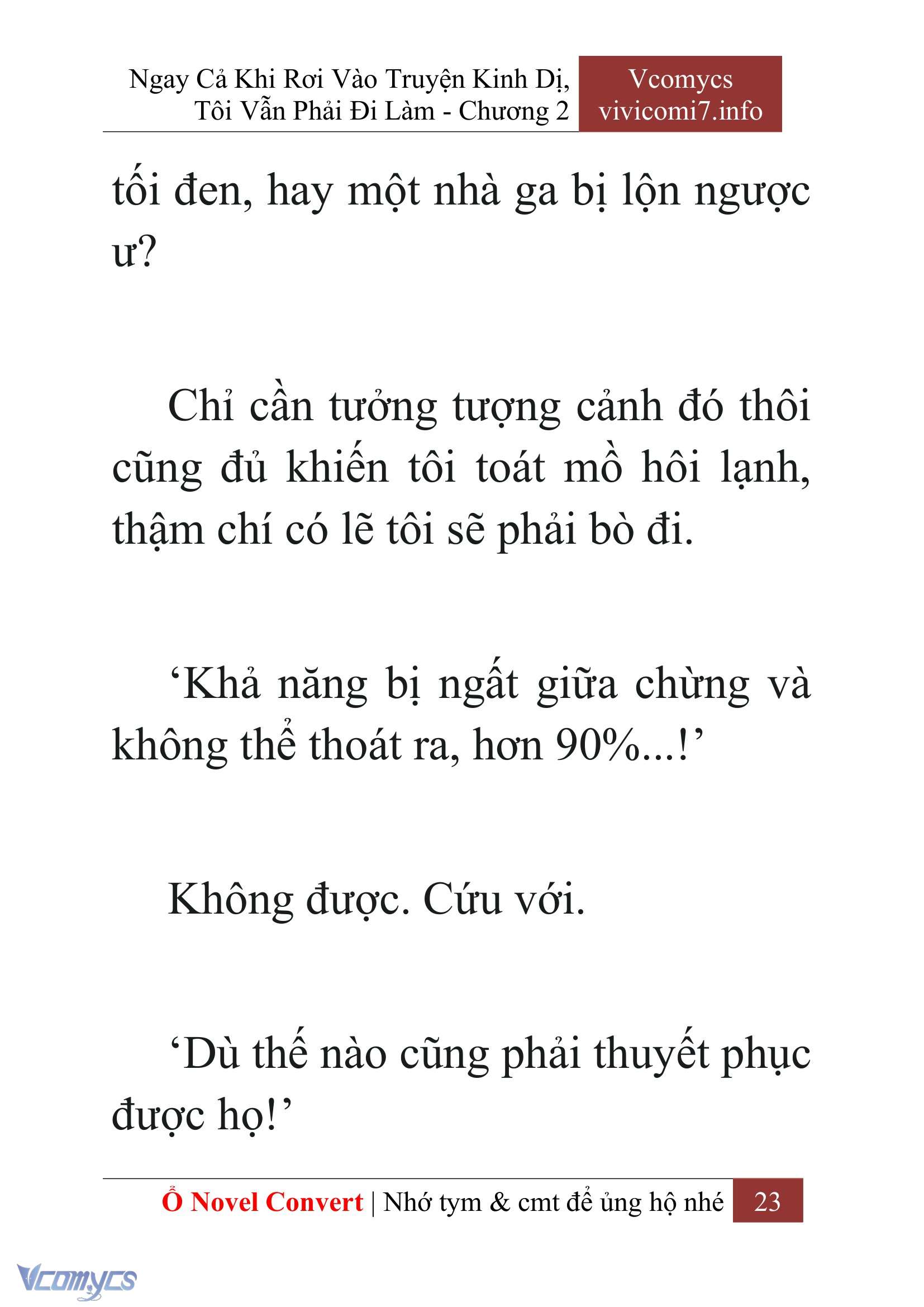 [Novel] Ngay Cả Khi Rơi Vào Truyện Kinh Dị, Tôi Vẫn Phải Đi Làm Chap 2 - Next Chap 3