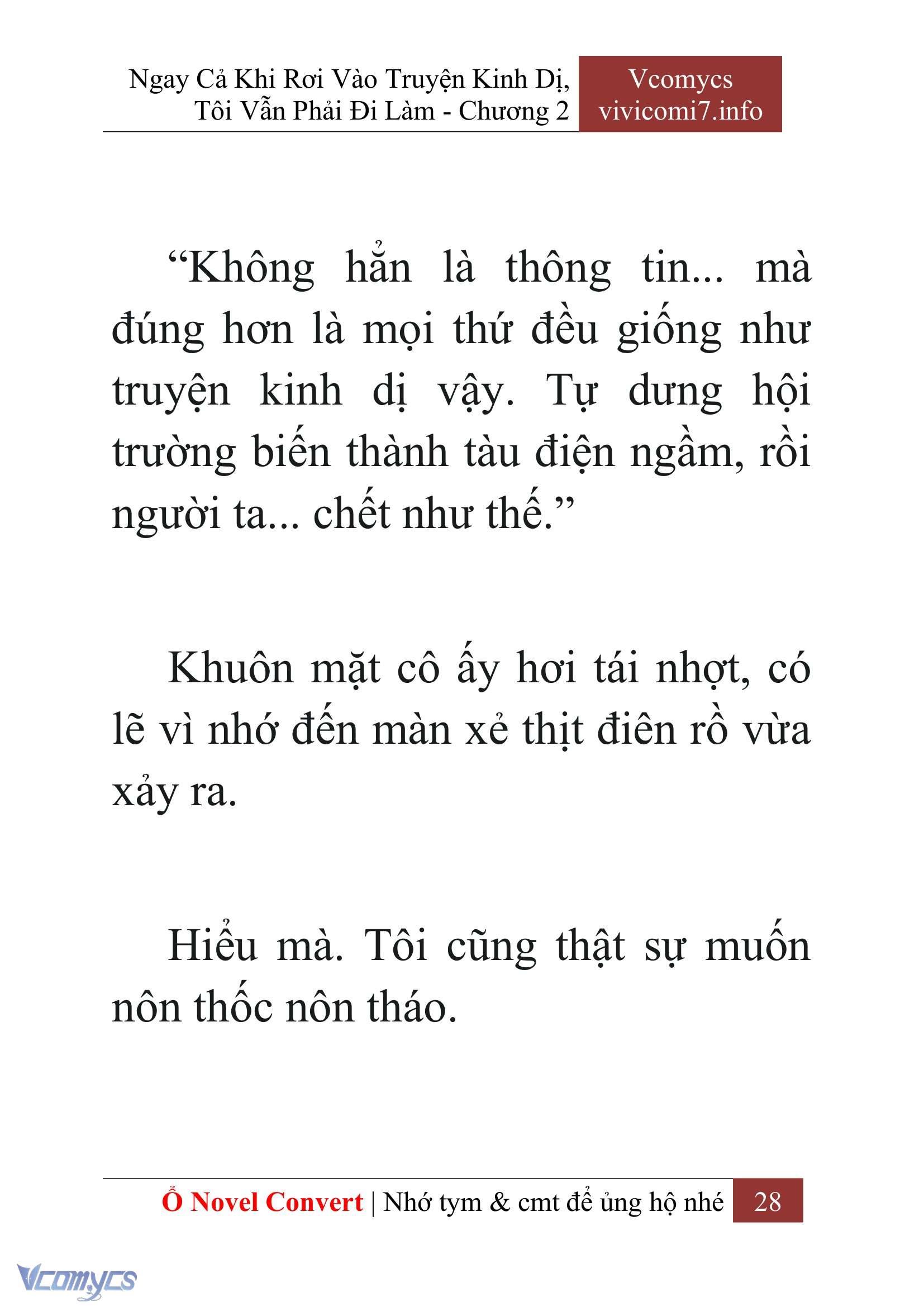 [Novel] Ngay Cả Khi Rơi Vào Truyện Kinh Dị, Tôi Vẫn Phải Đi Làm Chap 2 - Next Chap 3
