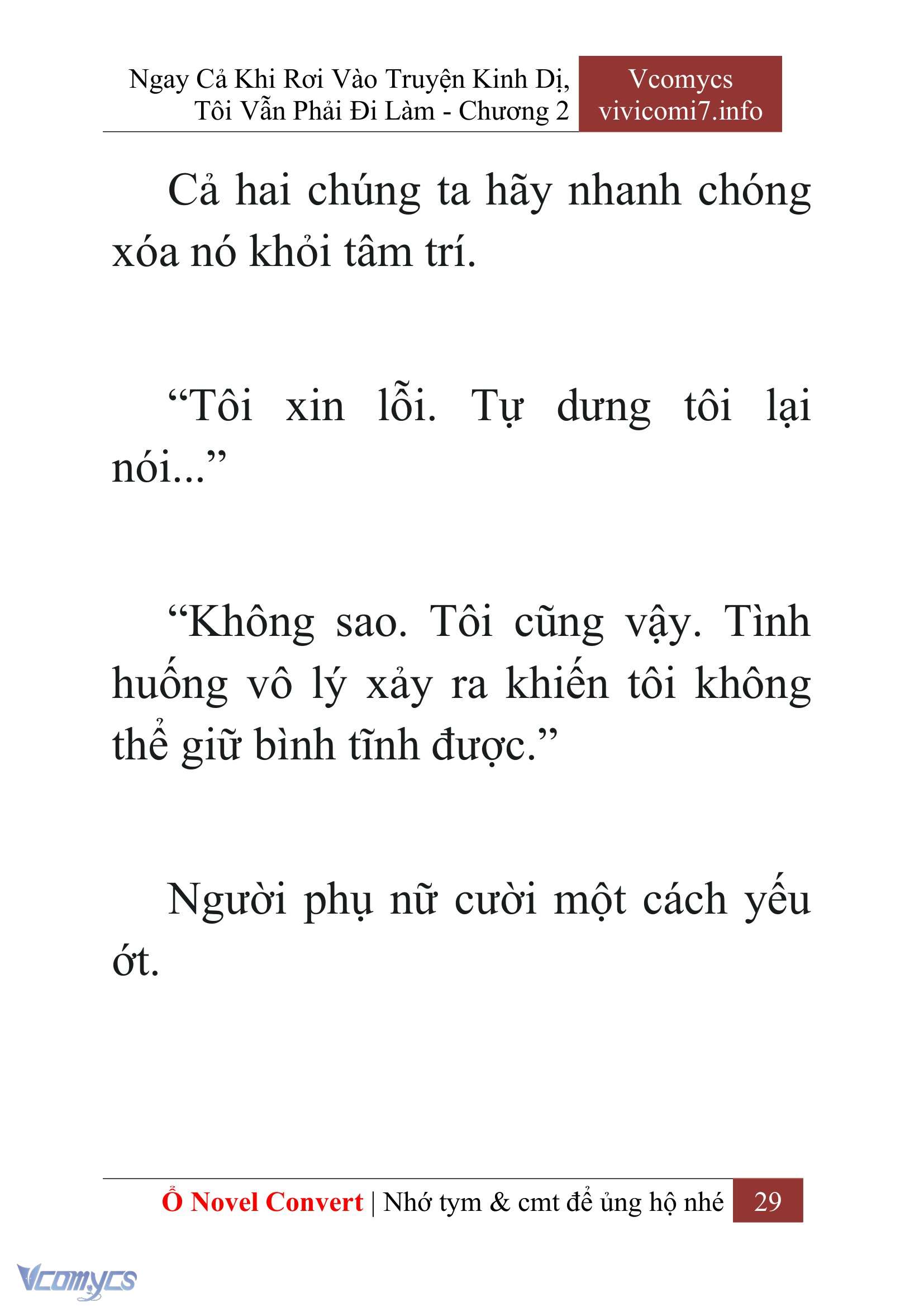 [Novel] Ngay Cả Khi Rơi Vào Truyện Kinh Dị, Tôi Vẫn Phải Đi Làm Chap 2 - Next Chap 3