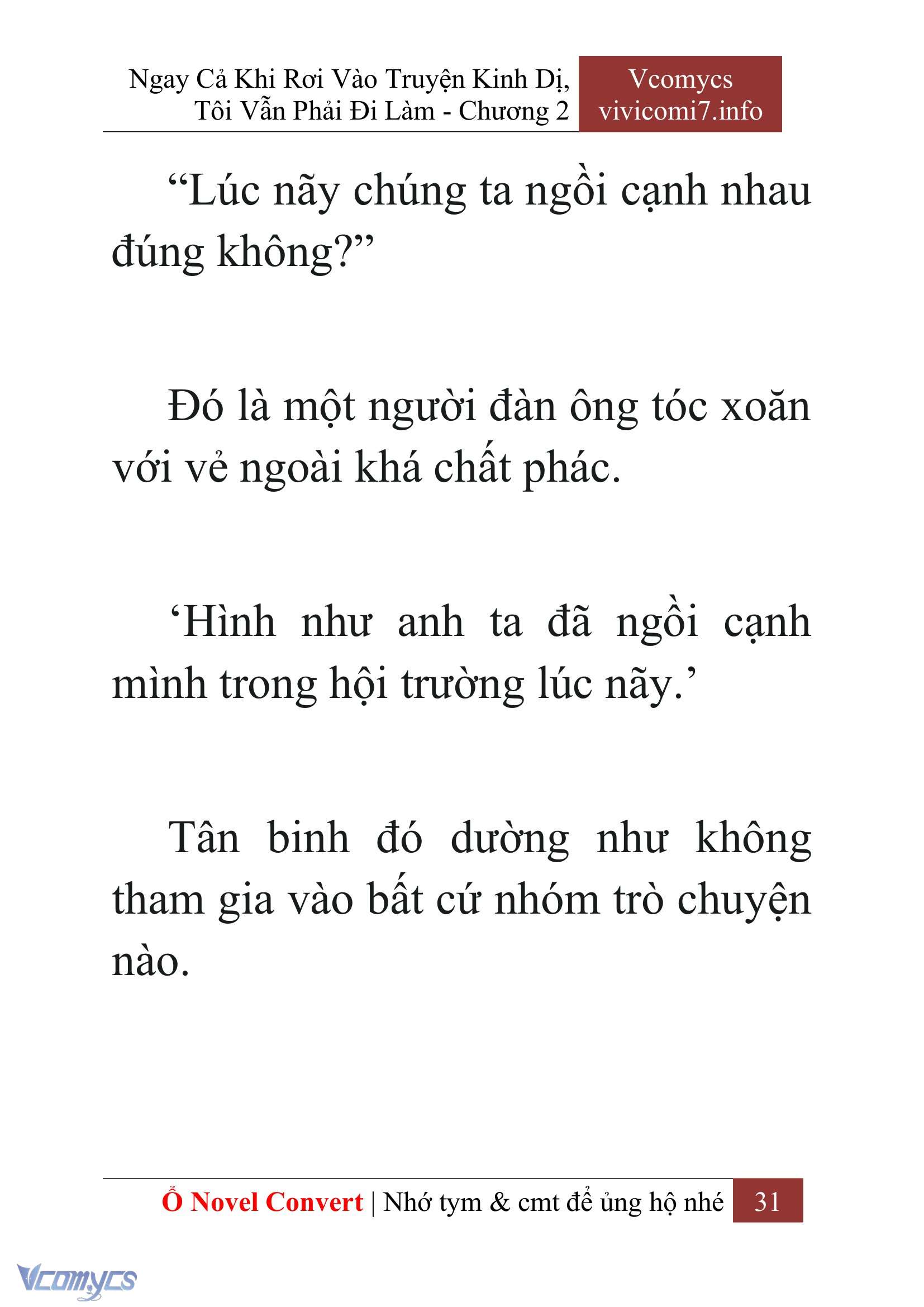 [Novel] Ngay Cả Khi Rơi Vào Truyện Kinh Dị, Tôi Vẫn Phải Đi Làm Chap 2 - Next Chap 3