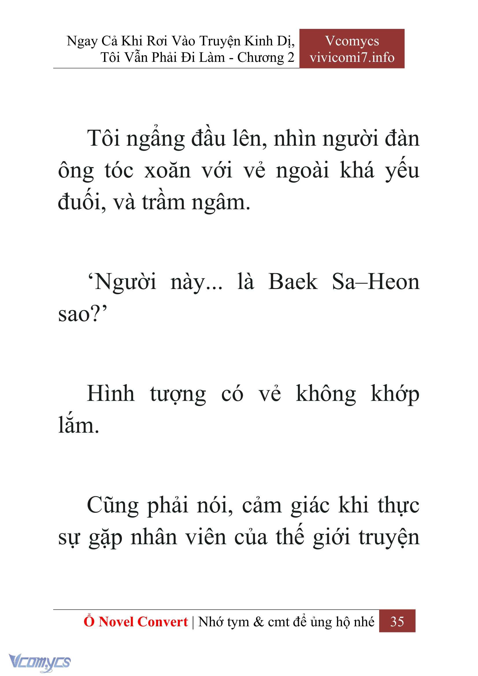 [Novel] Ngay Cả Khi Rơi Vào Truyện Kinh Dị, Tôi Vẫn Phải Đi Làm Chap 2 - Next Chap 3