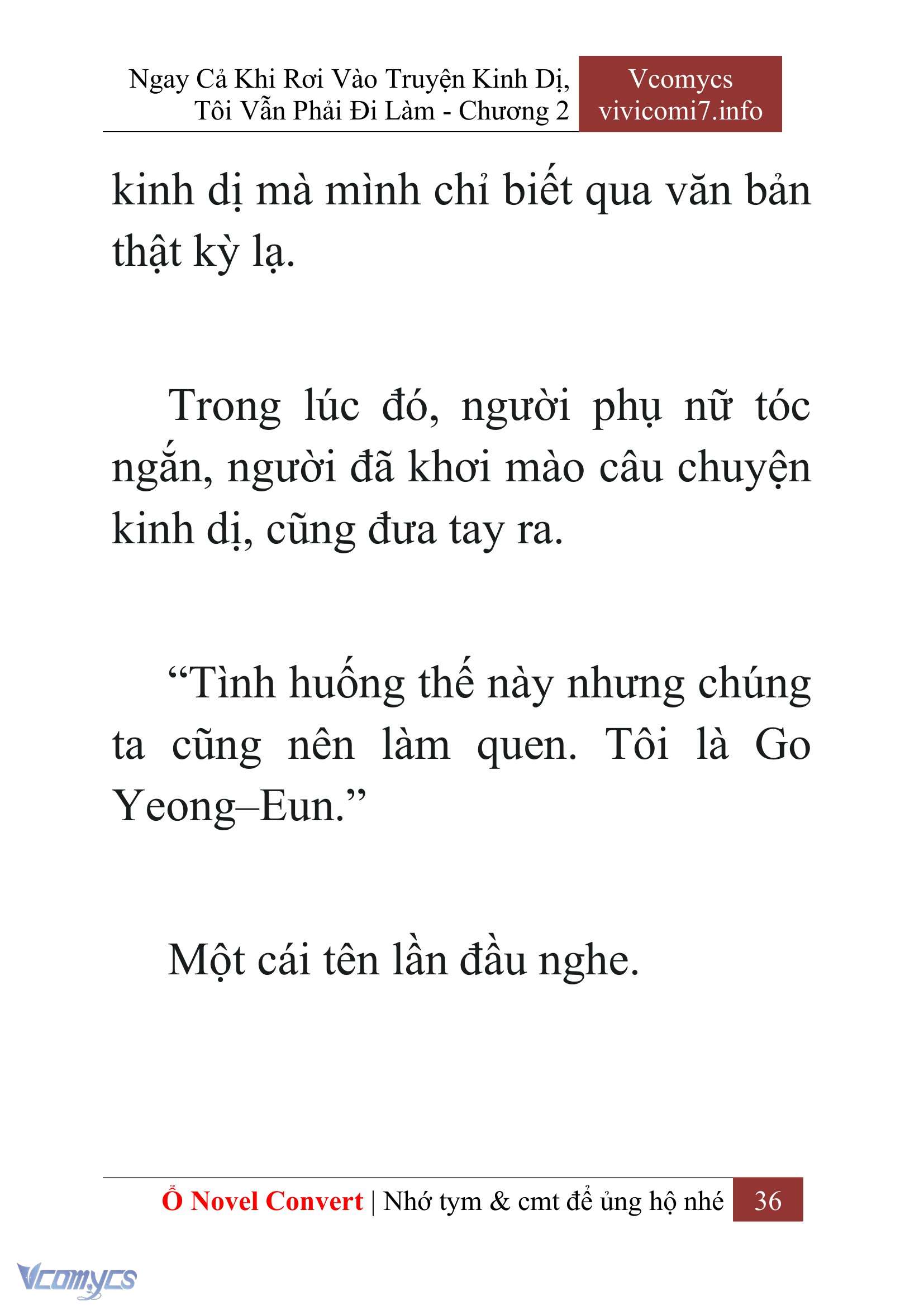[Novel] Ngay Cả Khi Rơi Vào Truyện Kinh Dị, Tôi Vẫn Phải Đi Làm Chap 2 - Next Chap 3