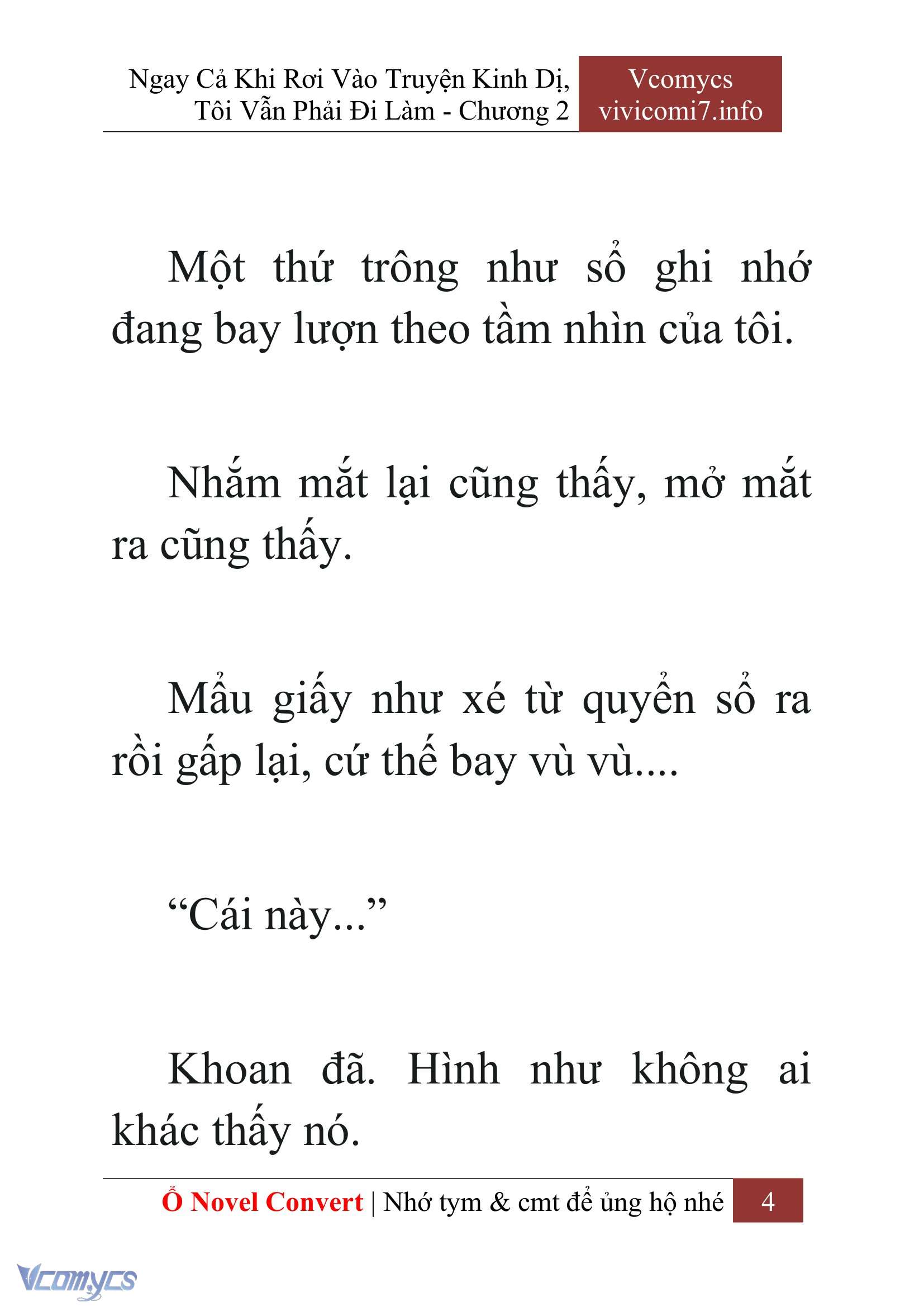 [Novel] Ngay Cả Khi Rơi Vào Truyện Kinh Dị, Tôi Vẫn Phải Đi Làm Chap 2 - Next Chap 3