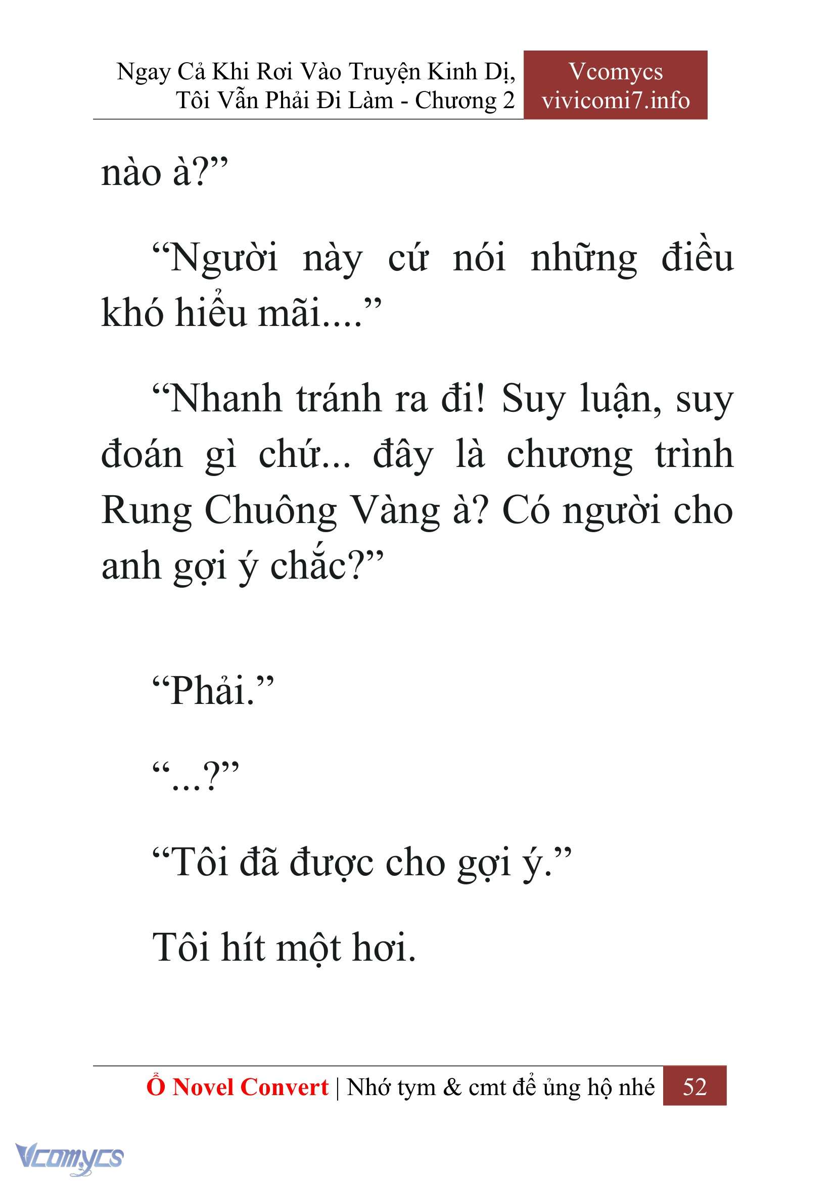 [Novel] Ngay Cả Khi Rơi Vào Truyện Kinh Dị, Tôi Vẫn Phải Đi Làm Chap 2 - Next Chap 3