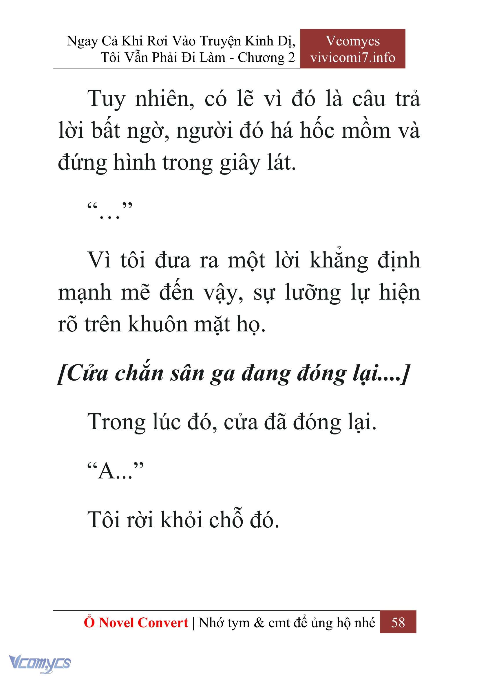 [Novel] Ngay Cả Khi Rơi Vào Truyện Kinh Dị, Tôi Vẫn Phải Đi Làm Chap 2 - Next Chap 3