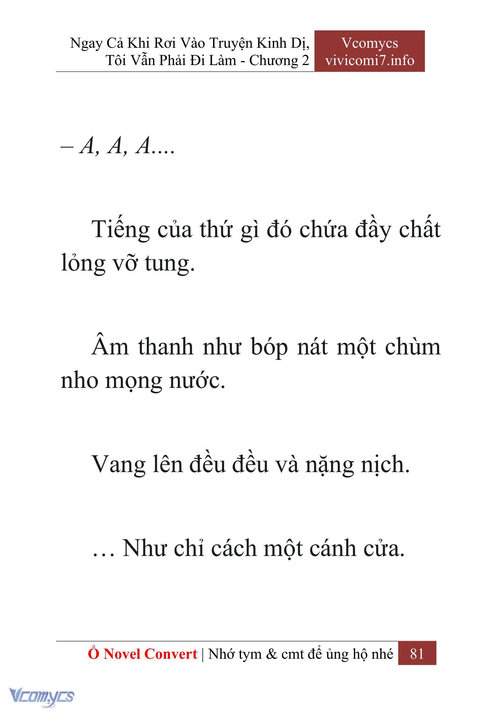[Novel] Ngay Cả Khi Rơi Vào Truyện Kinh Dị, Tôi Vẫn Phải Đi Làm Chap 2 - Next Chap 3