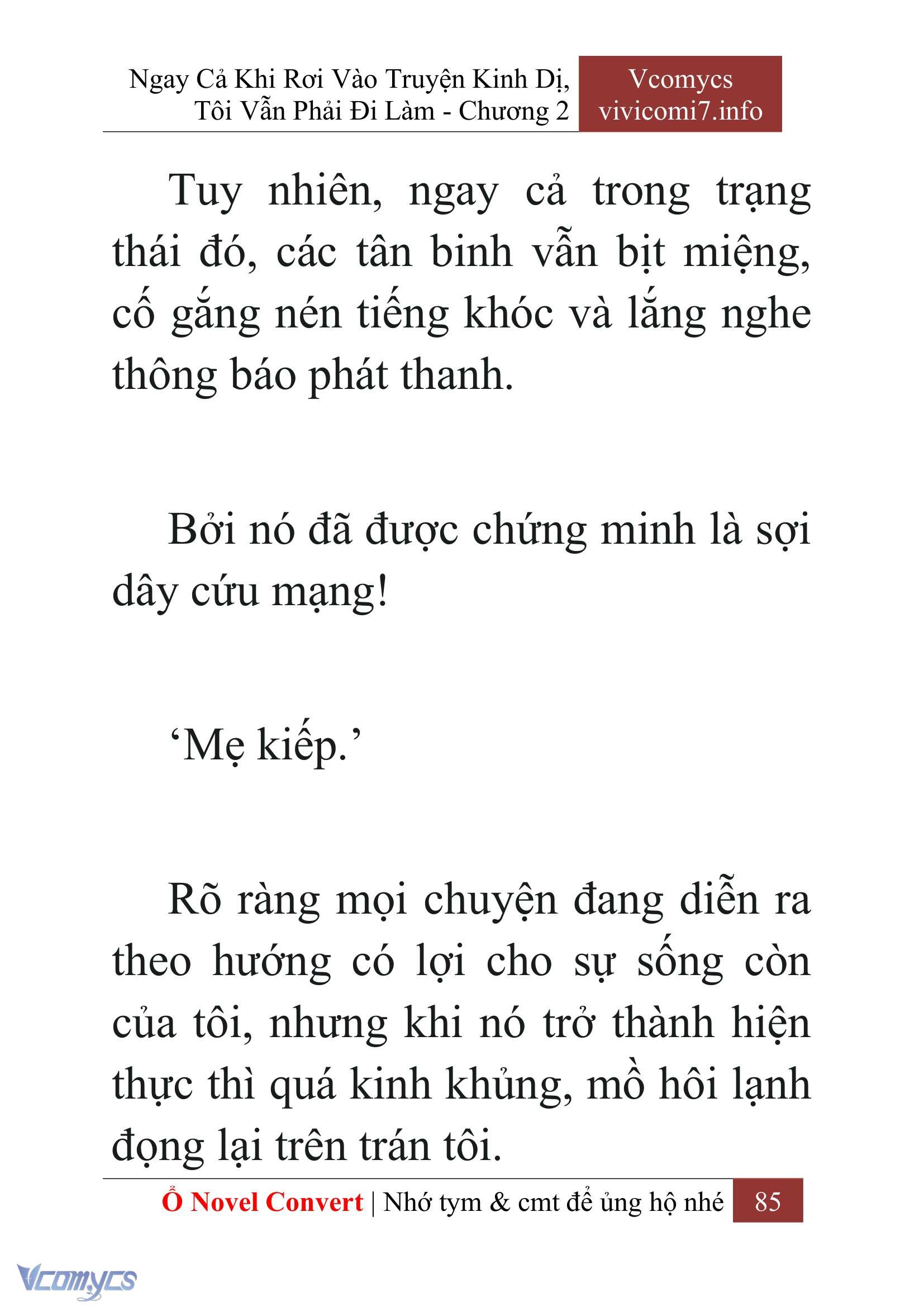 [Novel] Ngay Cả Khi Rơi Vào Truyện Kinh Dị, Tôi Vẫn Phải Đi Làm Chap 2 - Next Chap 3