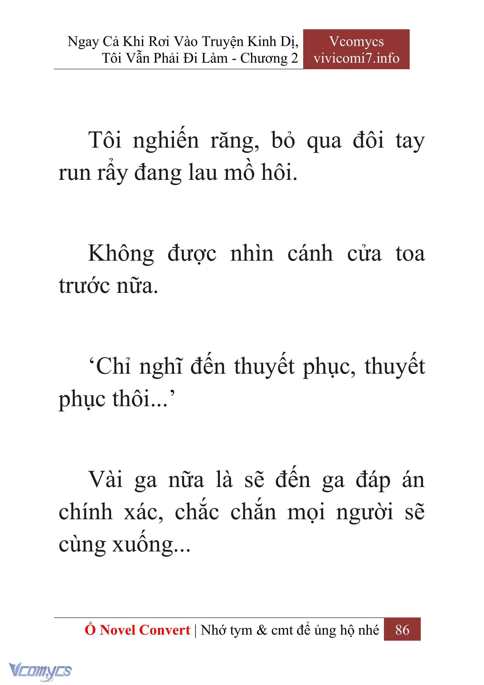 [Novel] Ngay Cả Khi Rơi Vào Truyện Kinh Dị, Tôi Vẫn Phải Đi Làm Chap 2 - Next Chap 3