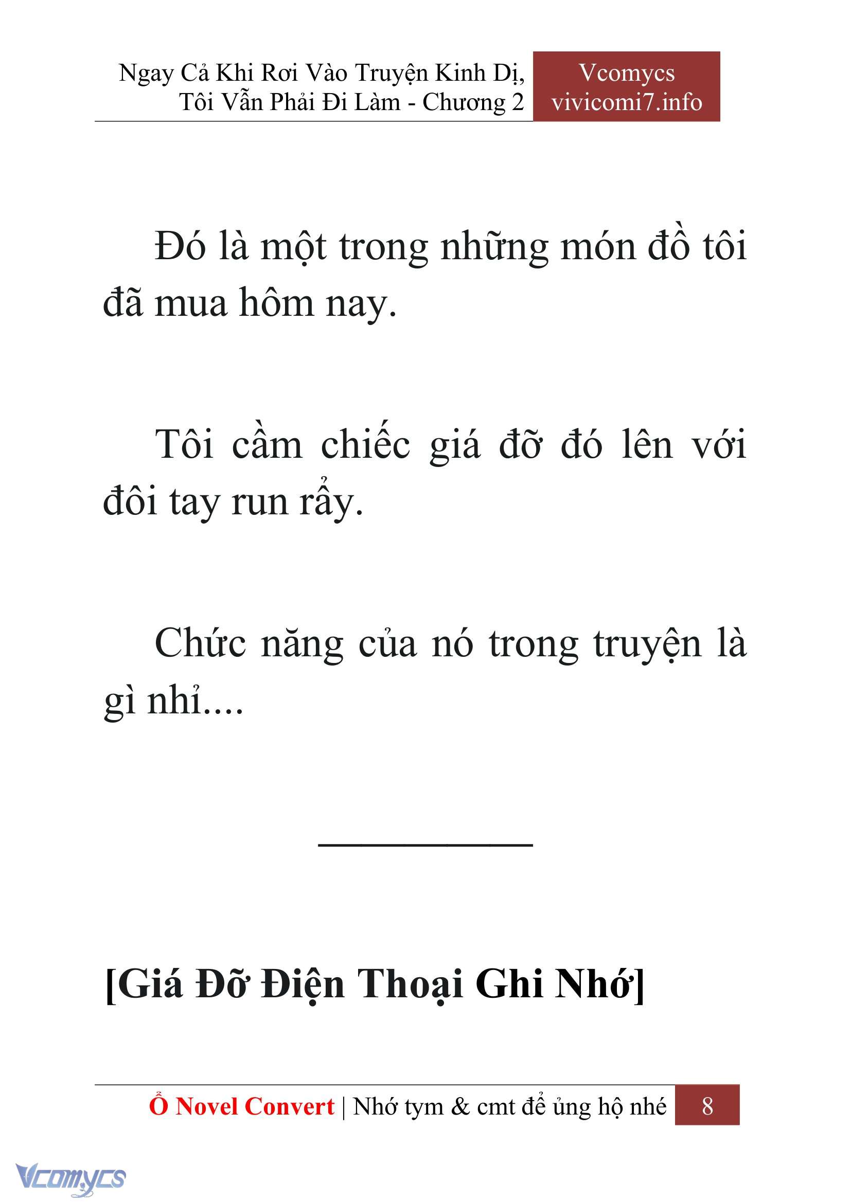 [Novel] Ngay Cả Khi Rơi Vào Truyện Kinh Dị, Tôi Vẫn Phải Đi Làm Chap 2 - Next Chap 3