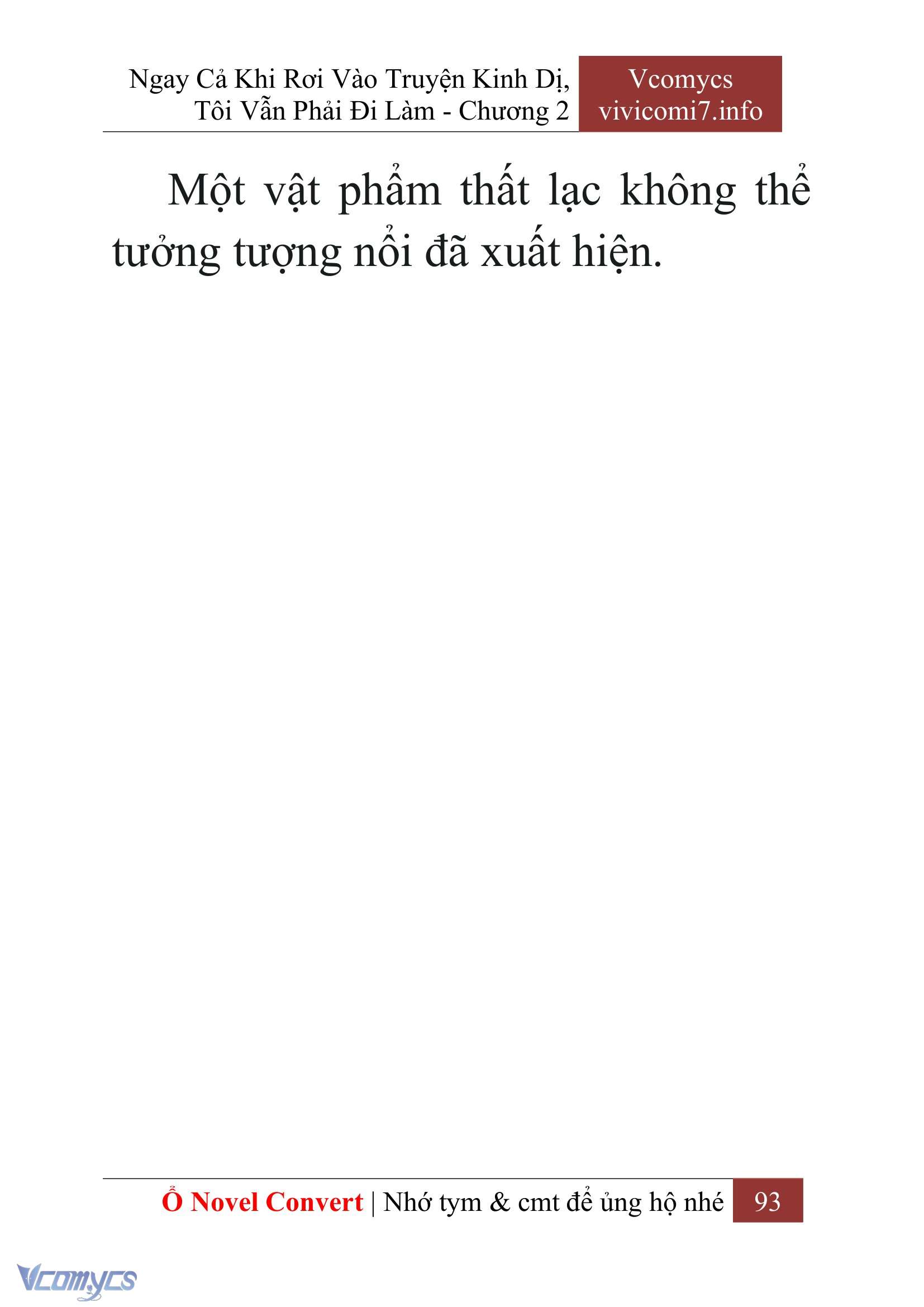 [Novel] Ngay Cả Khi Rơi Vào Truyện Kinh Dị, Tôi Vẫn Phải Đi Làm Chap 2 - Next Chap 3