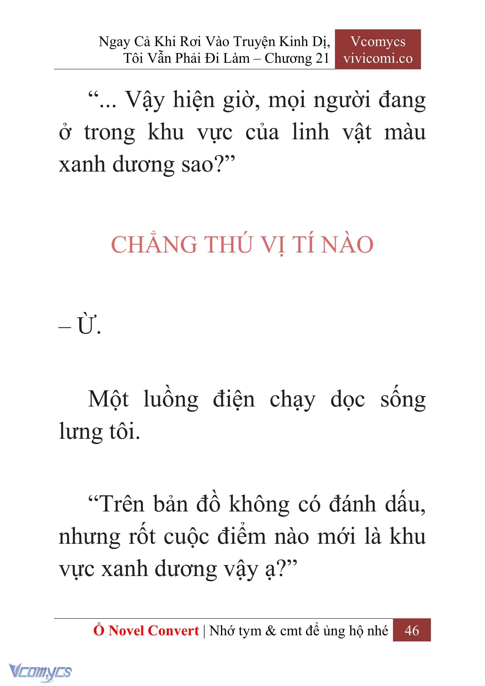 [Novel] Ngay Cả Khi Rơi Vào Truyện Kinh Dị, Tôi Vẫn Phải Đi Làm Chap 21 - Next Chap 22
