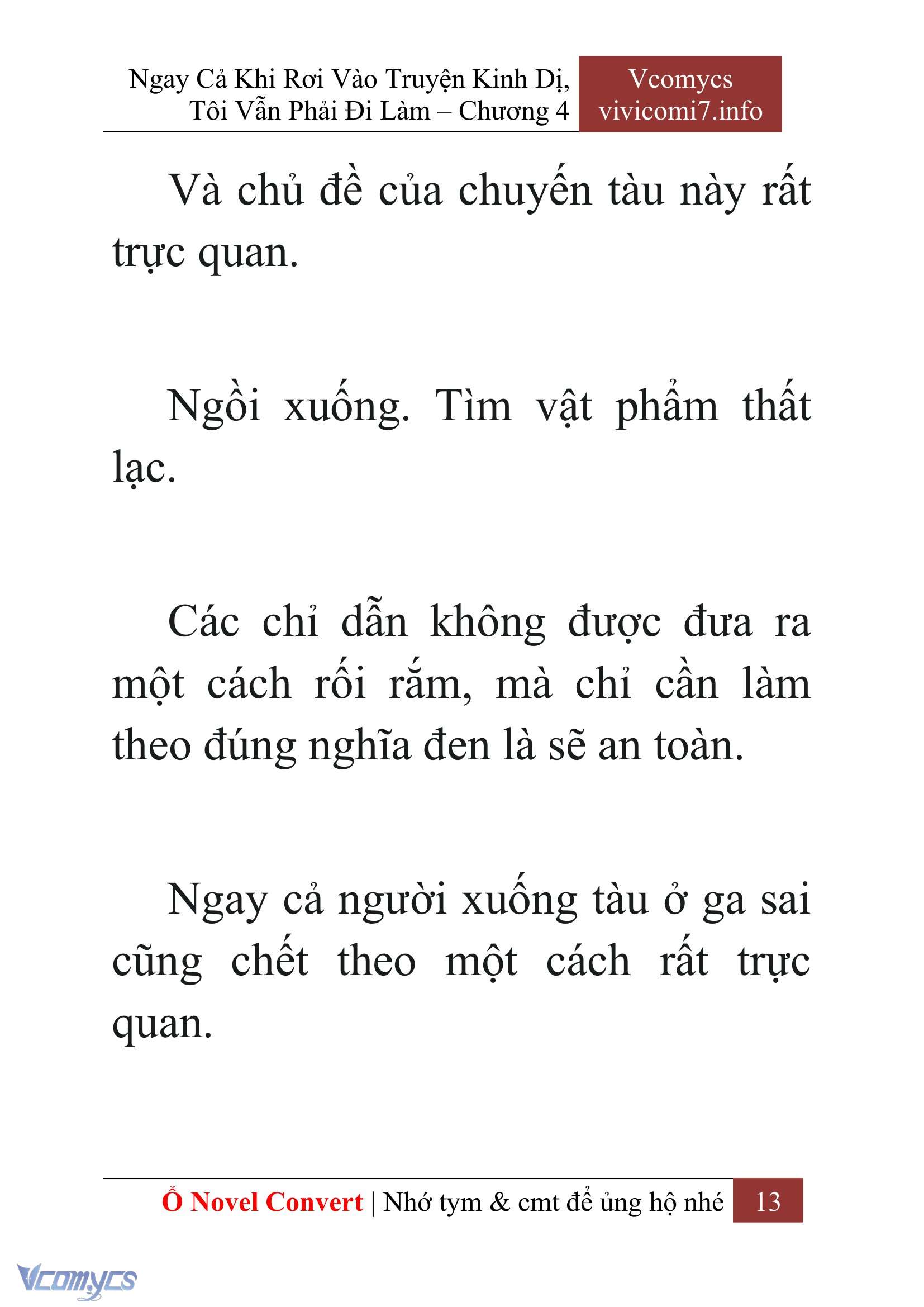 [Novel] Ngay Cả Khi Rơi Vào Truyện Kinh Dị, Tôi Vẫn Phải Đi Làm Chap 4 - Next Chap 5