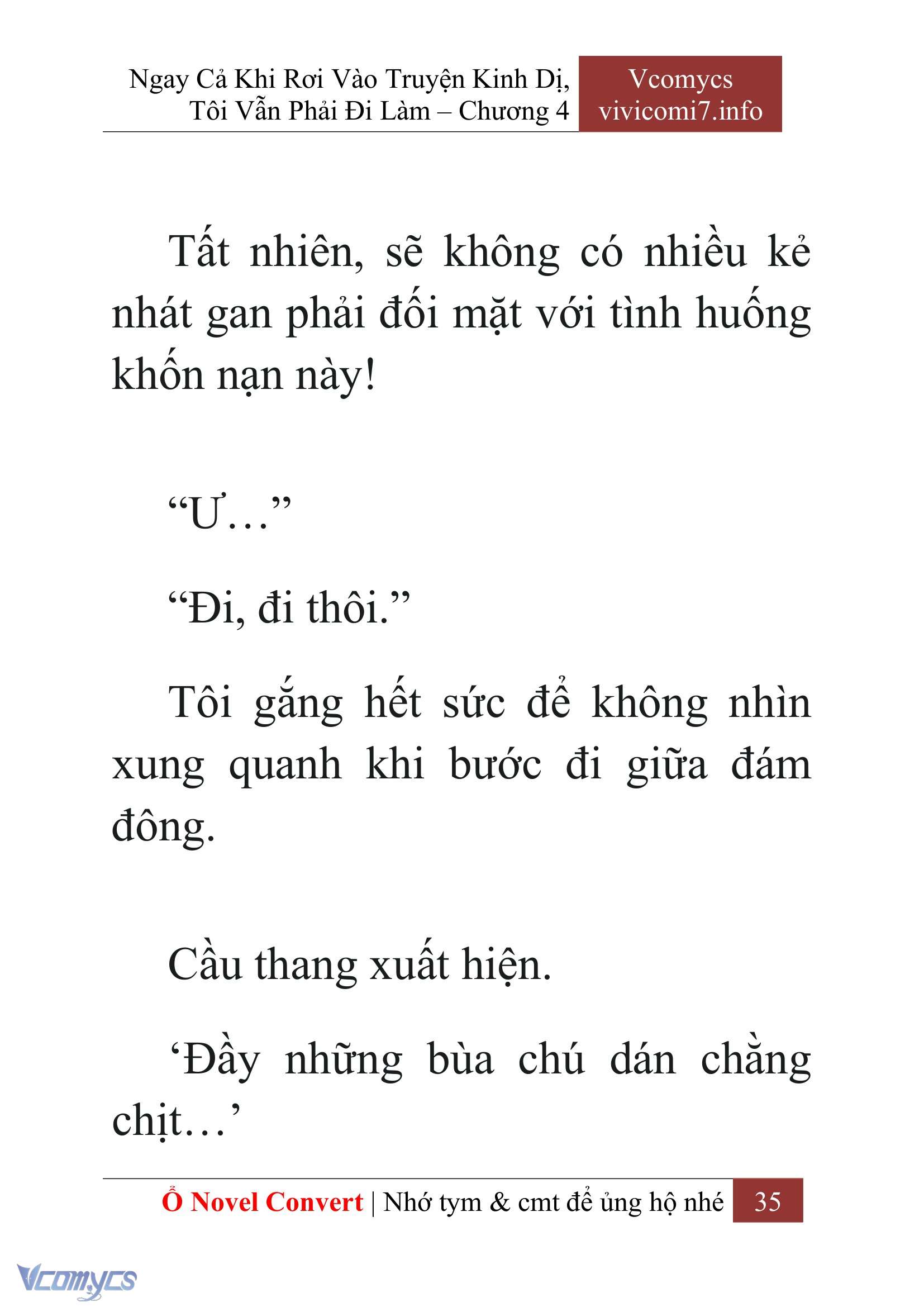 [Novel] Ngay Cả Khi Rơi Vào Truyện Kinh Dị, Tôi Vẫn Phải Đi Làm Chap 4 - Next Chap 5