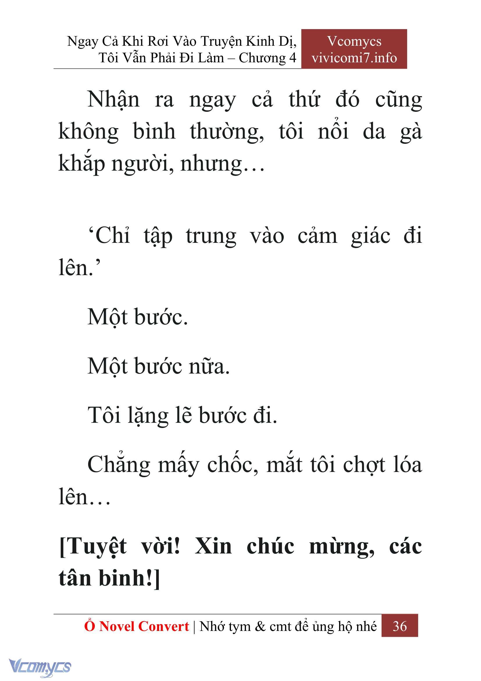 [Novel] Ngay Cả Khi Rơi Vào Truyện Kinh Dị, Tôi Vẫn Phải Đi Làm Chap 4 - Next Chap 5