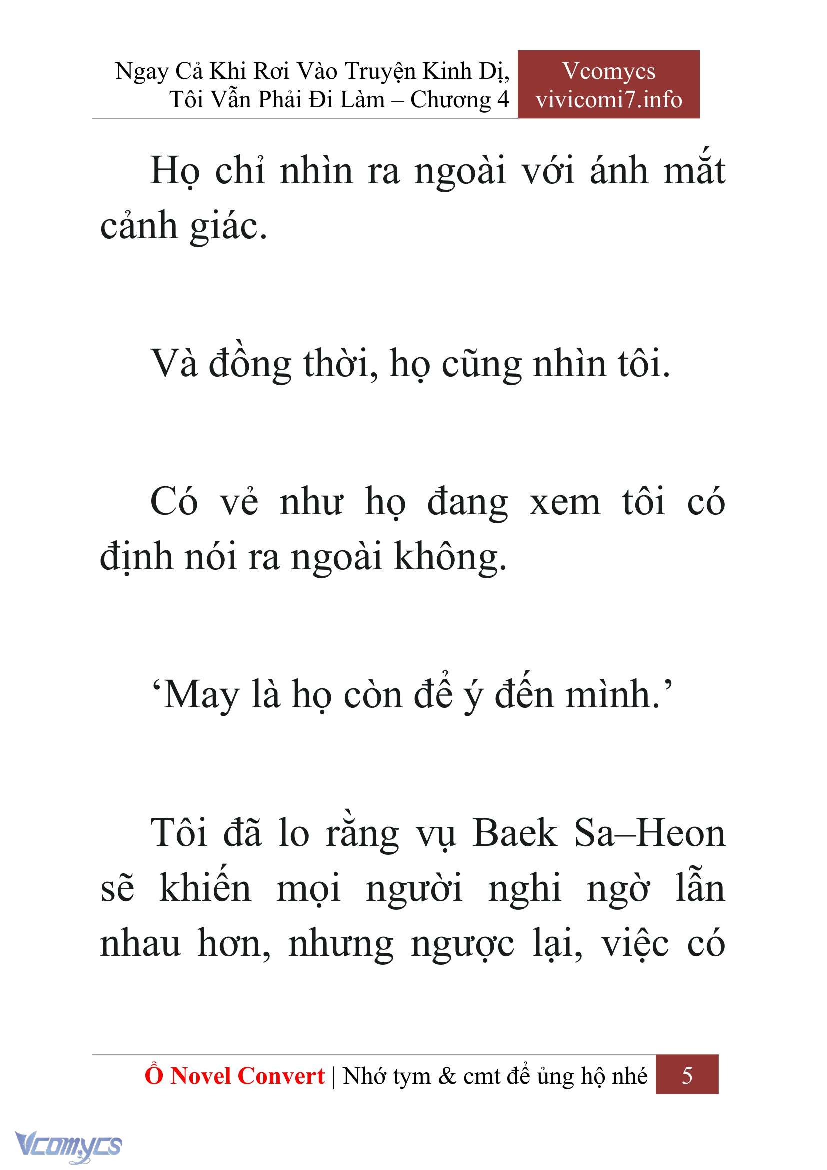 [Novel] Ngay Cả Khi Rơi Vào Truyện Kinh Dị, Tôi Vẫn Phải Đi Làm Chap 4 - Next Chap 5