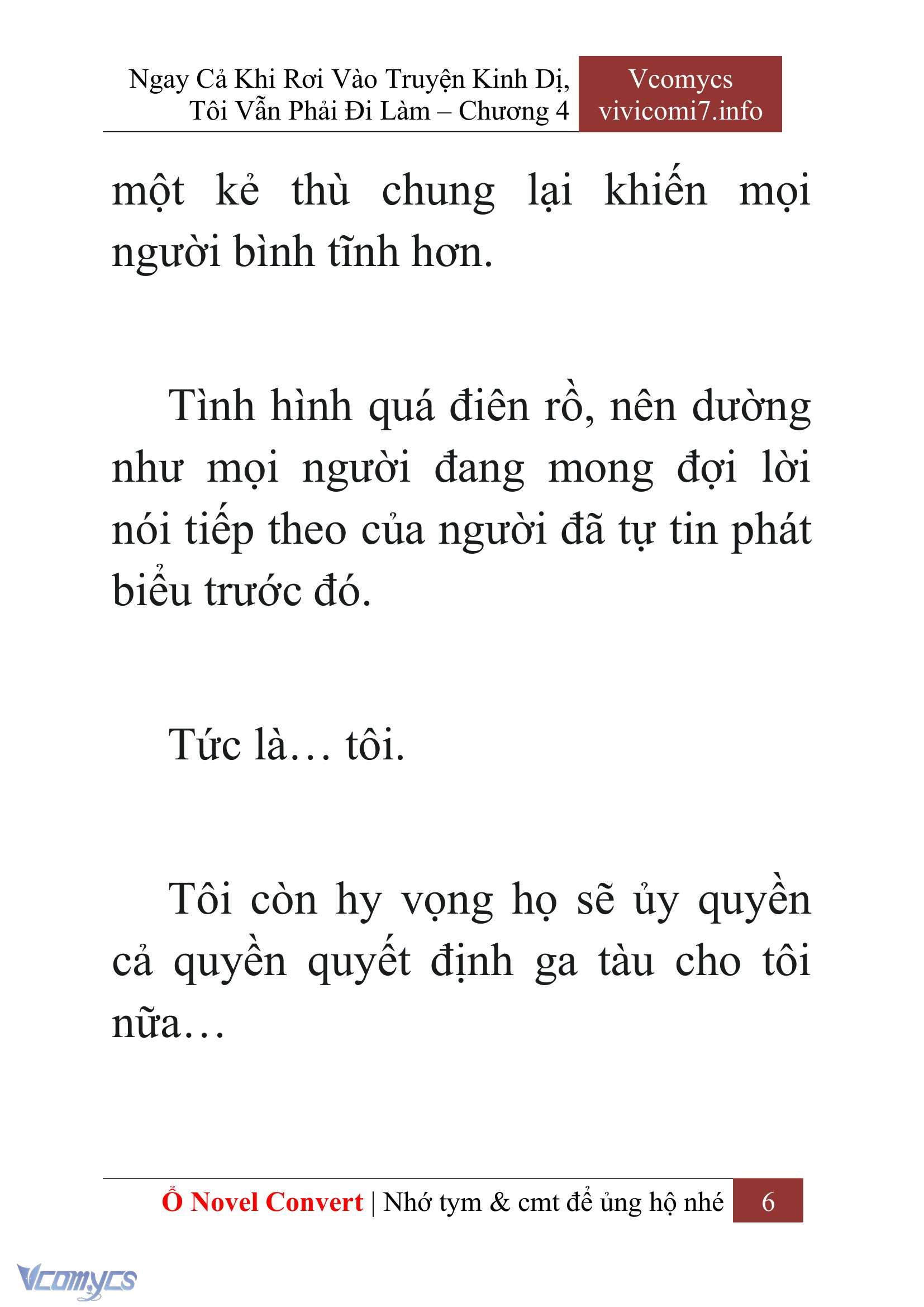 [Novel] Ngay Cả Khi Rơi Vào Truyện Kinh Dị, Tôi Vẫn Phải Đi Làm Chap 4 - Next Chap 5