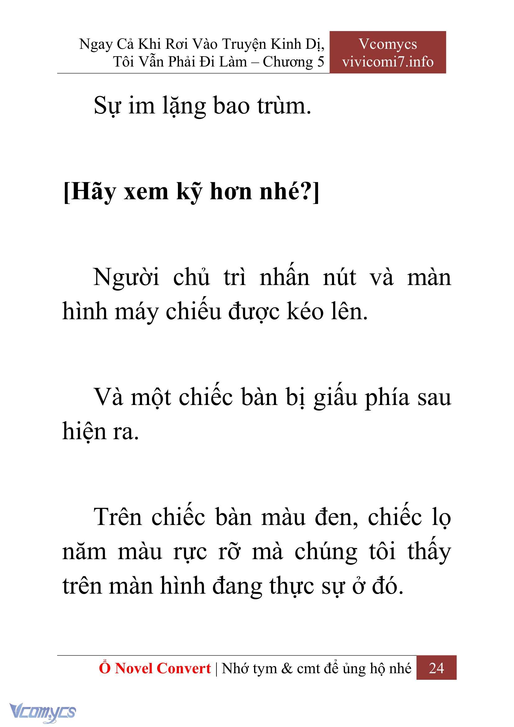 [Novel] Ngay Cả Khi Rơi Vào Truyện Kinh Dị, Tôi Vẫn Phải Đi Làm Chap 5 - Next Chap 6