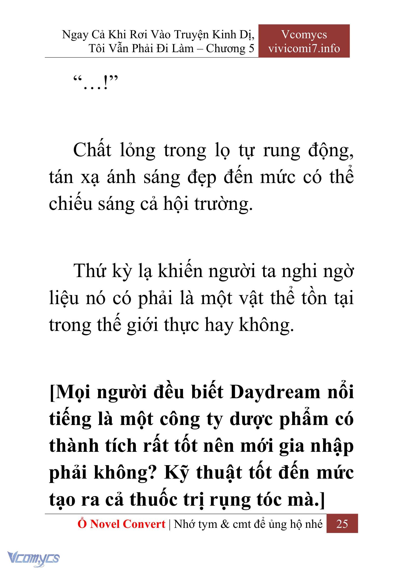[Novel] Ngay Cả Khi Rơi Vào Truyện Kinh Dị, Tôi Vẫn Phải Đi Làm Chap 5 - Next Chap 6