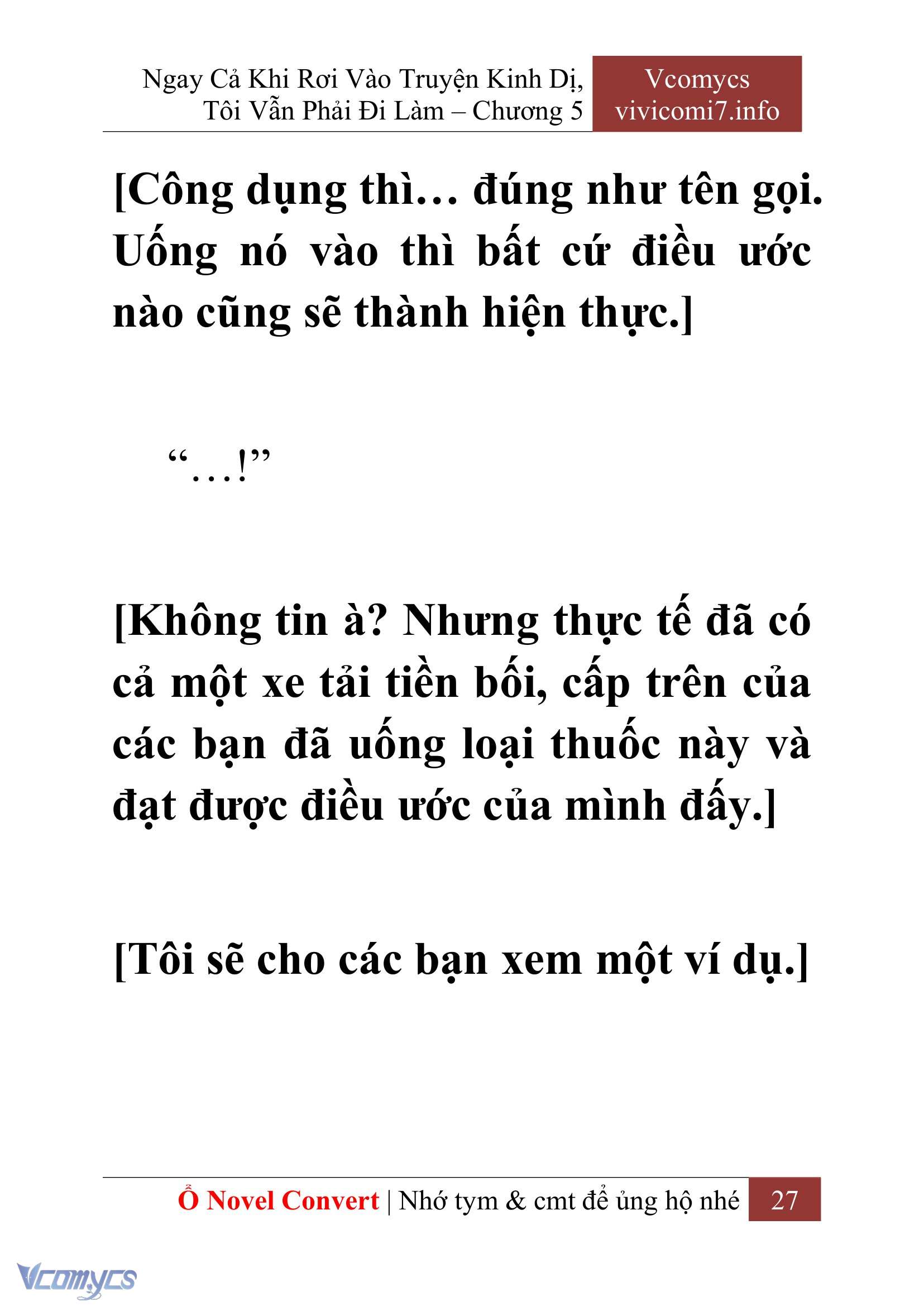 [Novel] Ngay Cả Khi Rơi Vào Truyện Kinh Dị, Tôi Vẫn Phải Đi Làm Chap 5 - Next Chap 6