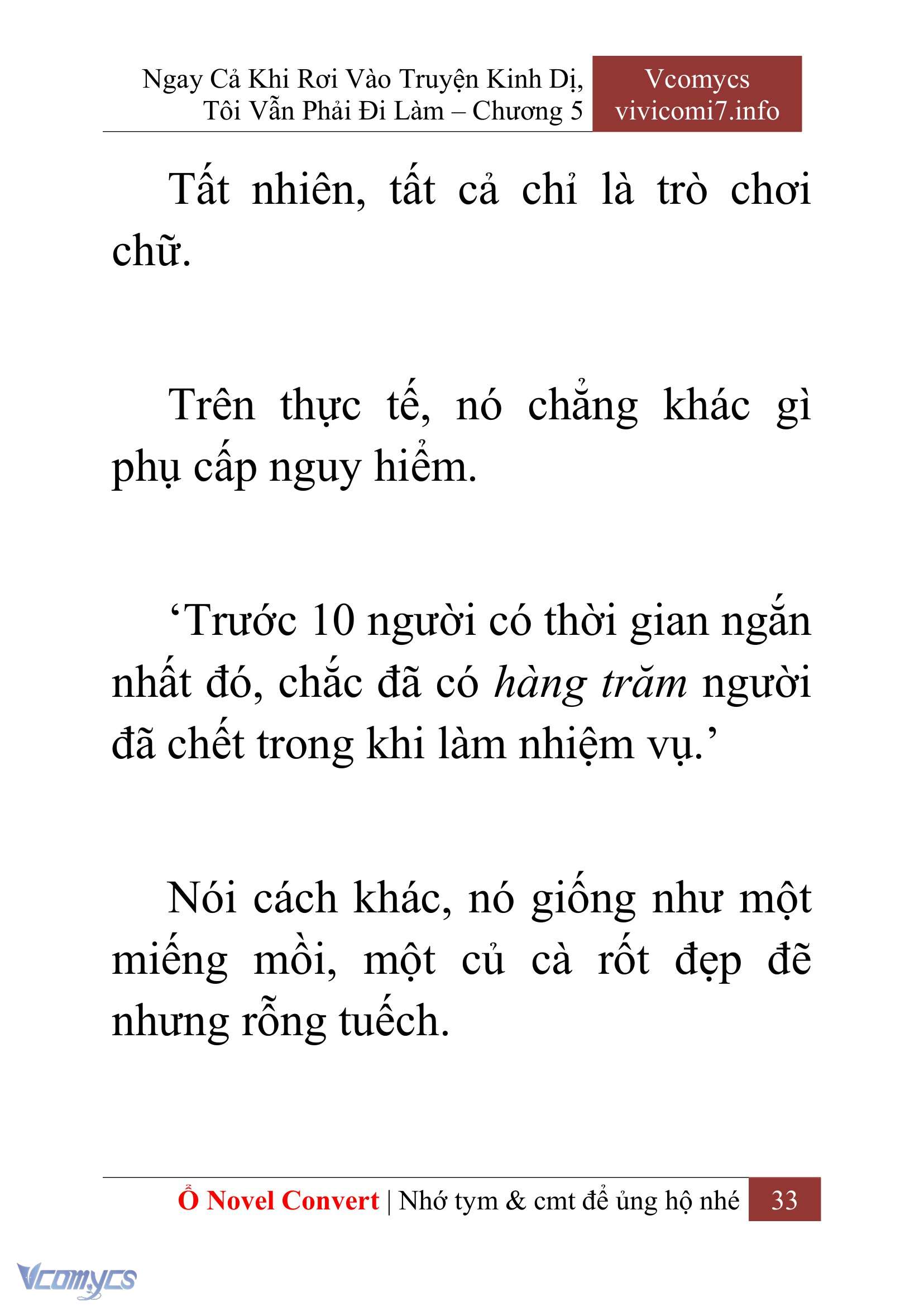 [Novel] Ngay Cả Khi Rơi Vào Truyện Kinh Dị, Tôi Vẫn Phải Đi Làm Chap 5 - Next Chap 6