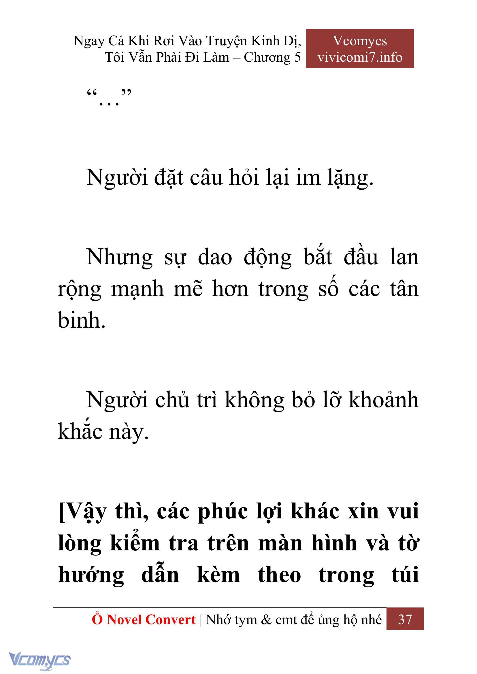 [Novel] Ngay Cả Khi Rơi Vào Truyện Kinh Dị, Tôi Vẫn Phải Đi Làm Chap 5 - Next Chap 6