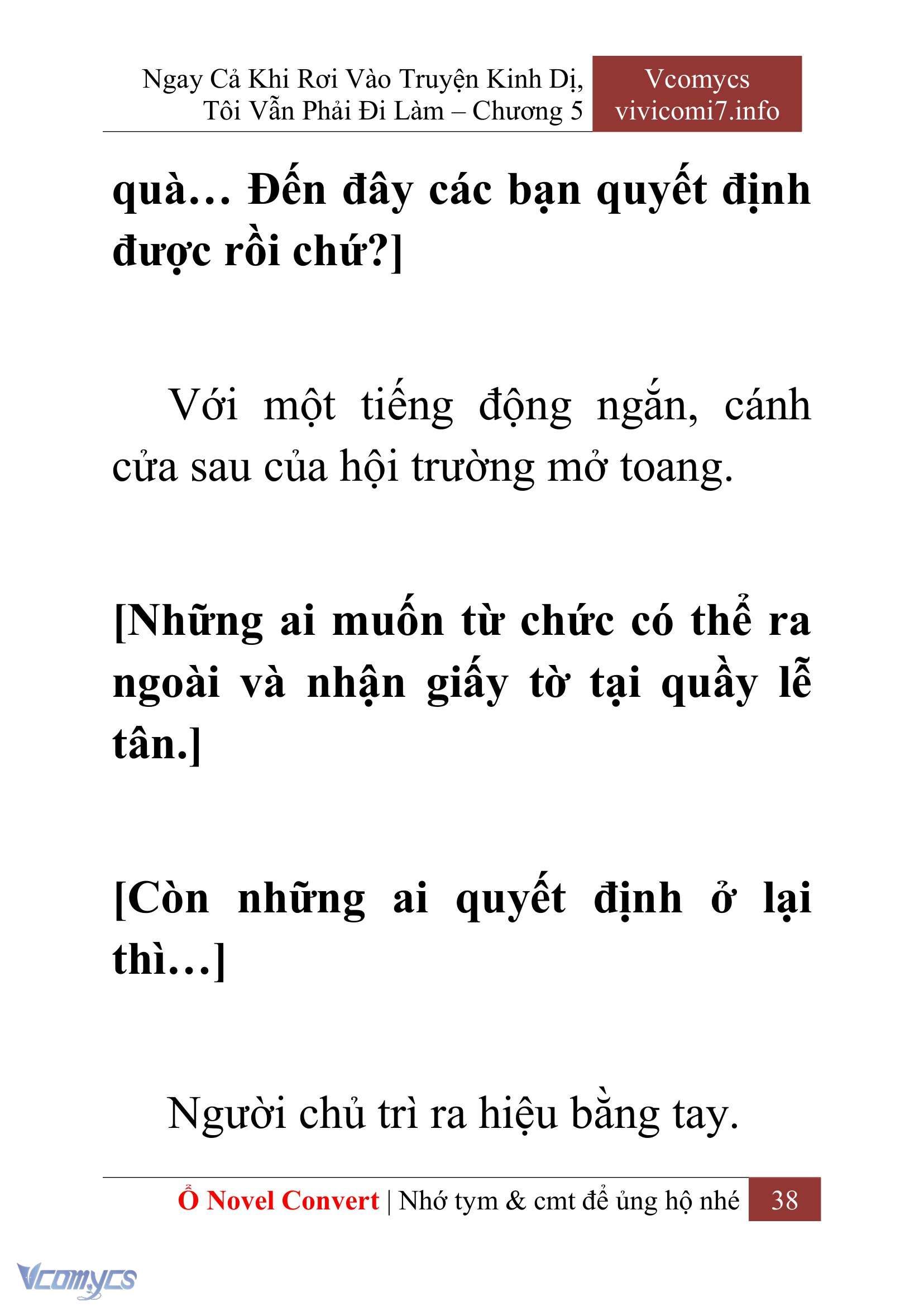 [Novel] Ngay Cả Khi Rơi Vào Truyện Kinh Dị, Tôi Vẫn Phải Đi Làm Chap 5 - Next Chap 6