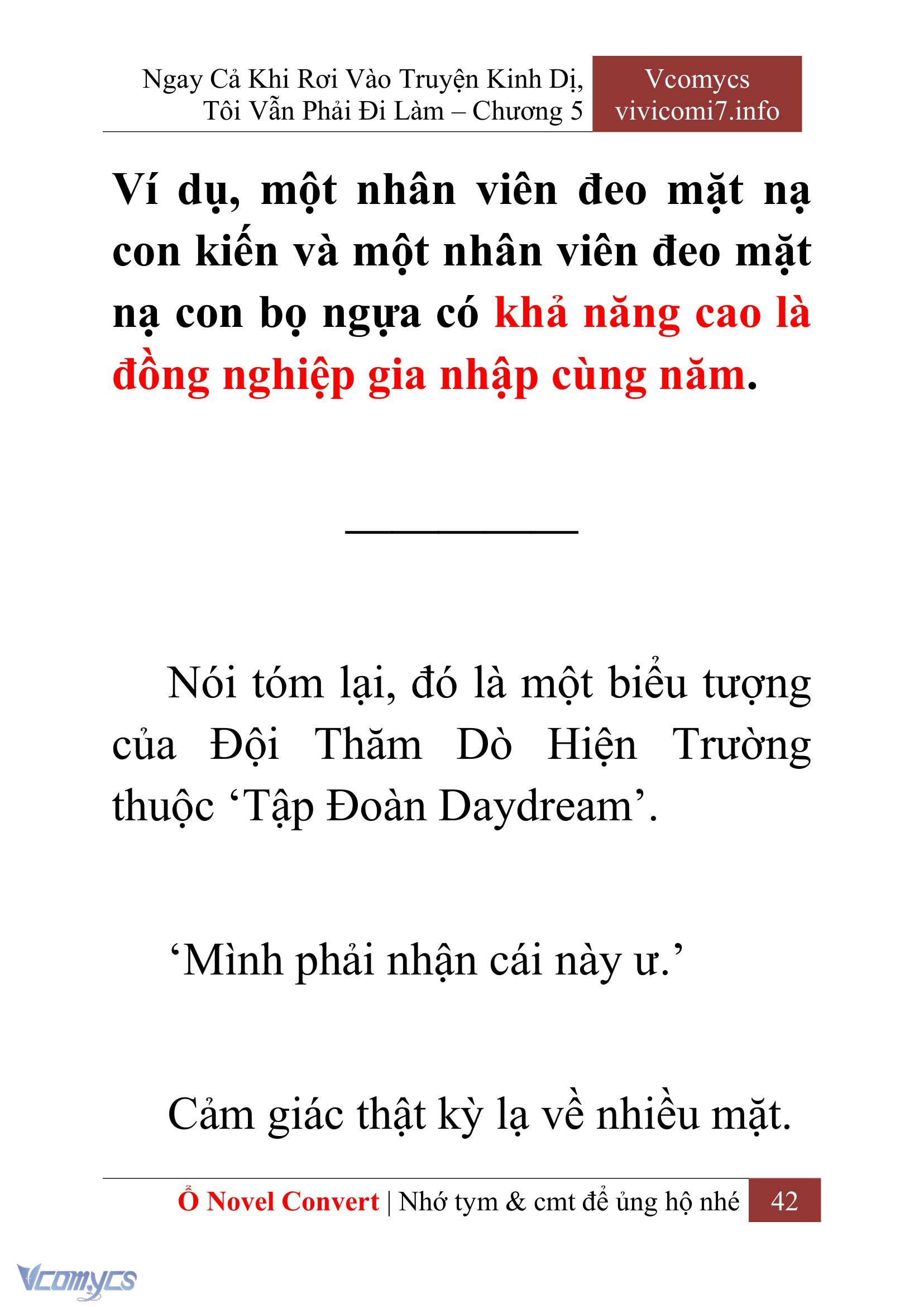 [Novel] Ngay Cả Khi Rơi Vào Truyện Kinh Dị, Tôi Vẫn Phải Đi Làm Chap 5 - Next Chap 6