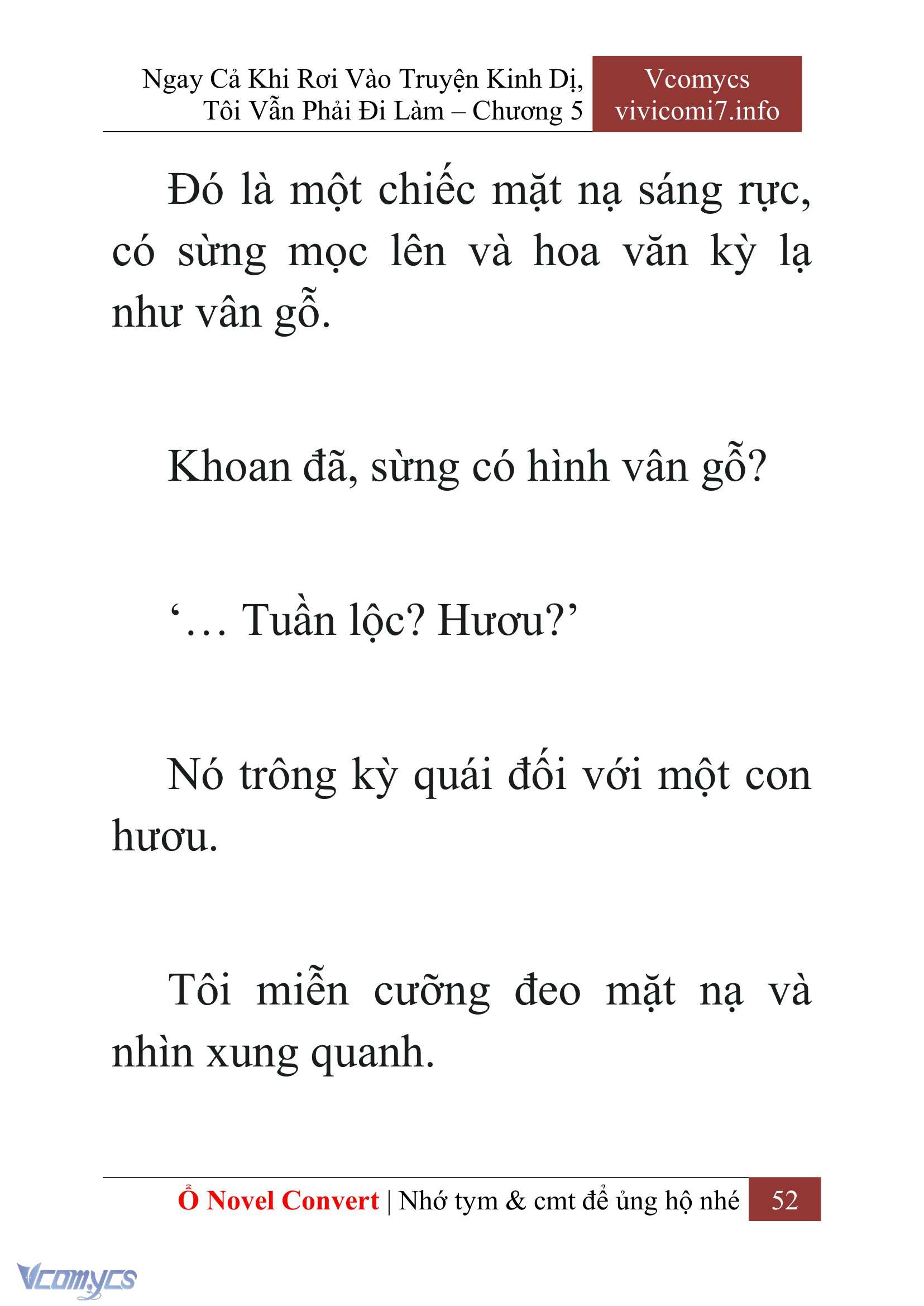 [Novel] Ngay Cả Khi Rơi Vào Truyện Kinh Dị, Tôi Vẫn Phải Đi Làm Chap 5 - Next Chap 6