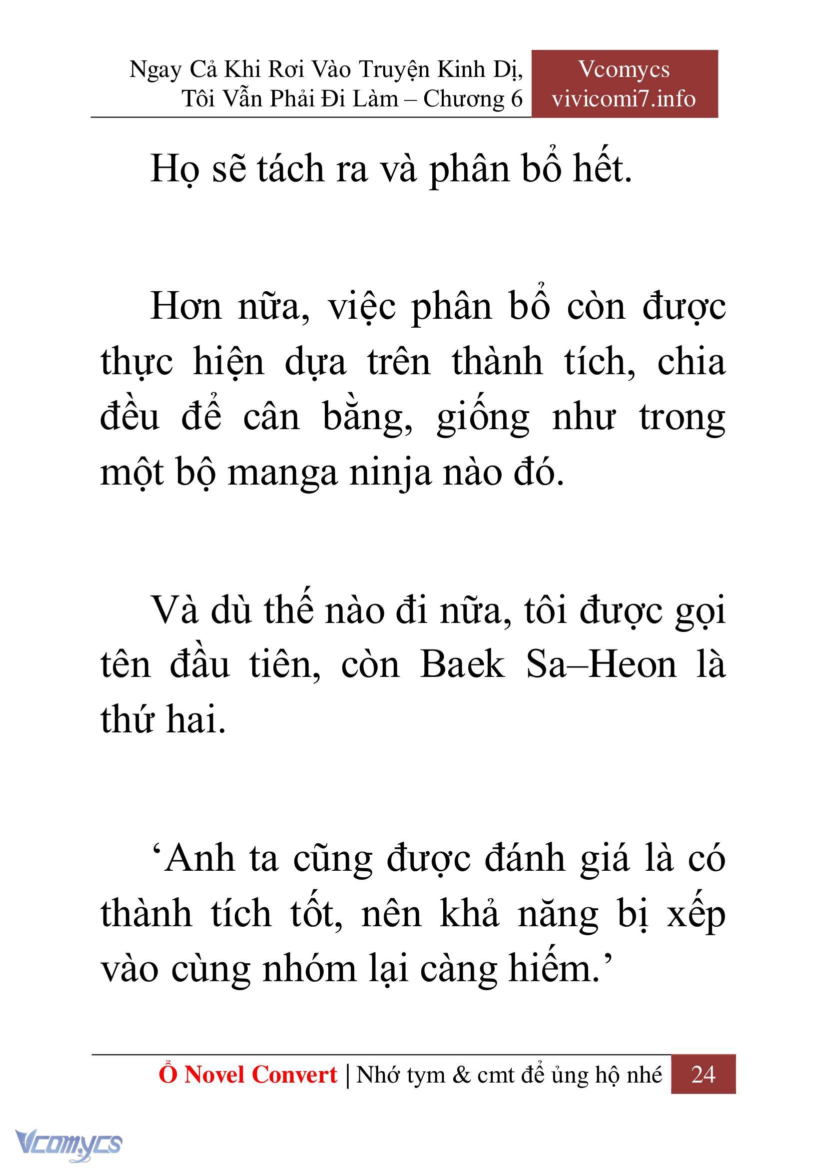 [Novel] Ngay Cả Khi Rơi Vào Truyện Kinh Dị, Tôi Vẫn Phải Đi Làm Chap 6 - Next Chap 7