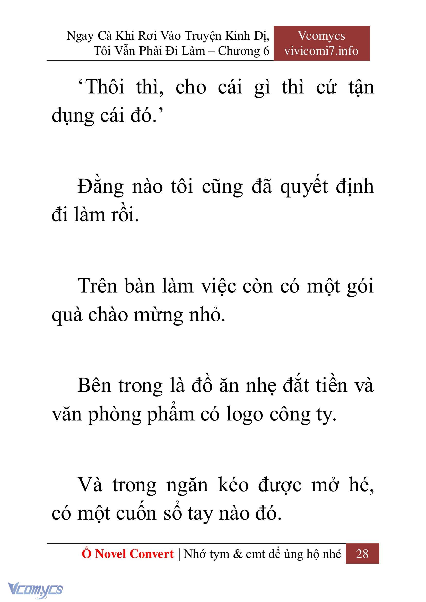 [Novel] Ngay Cả Khi Rơi Vào Truyện Kinh Dị, Tôi Vẫn Phải Đi Làm Chap 6 - Next Chap 7