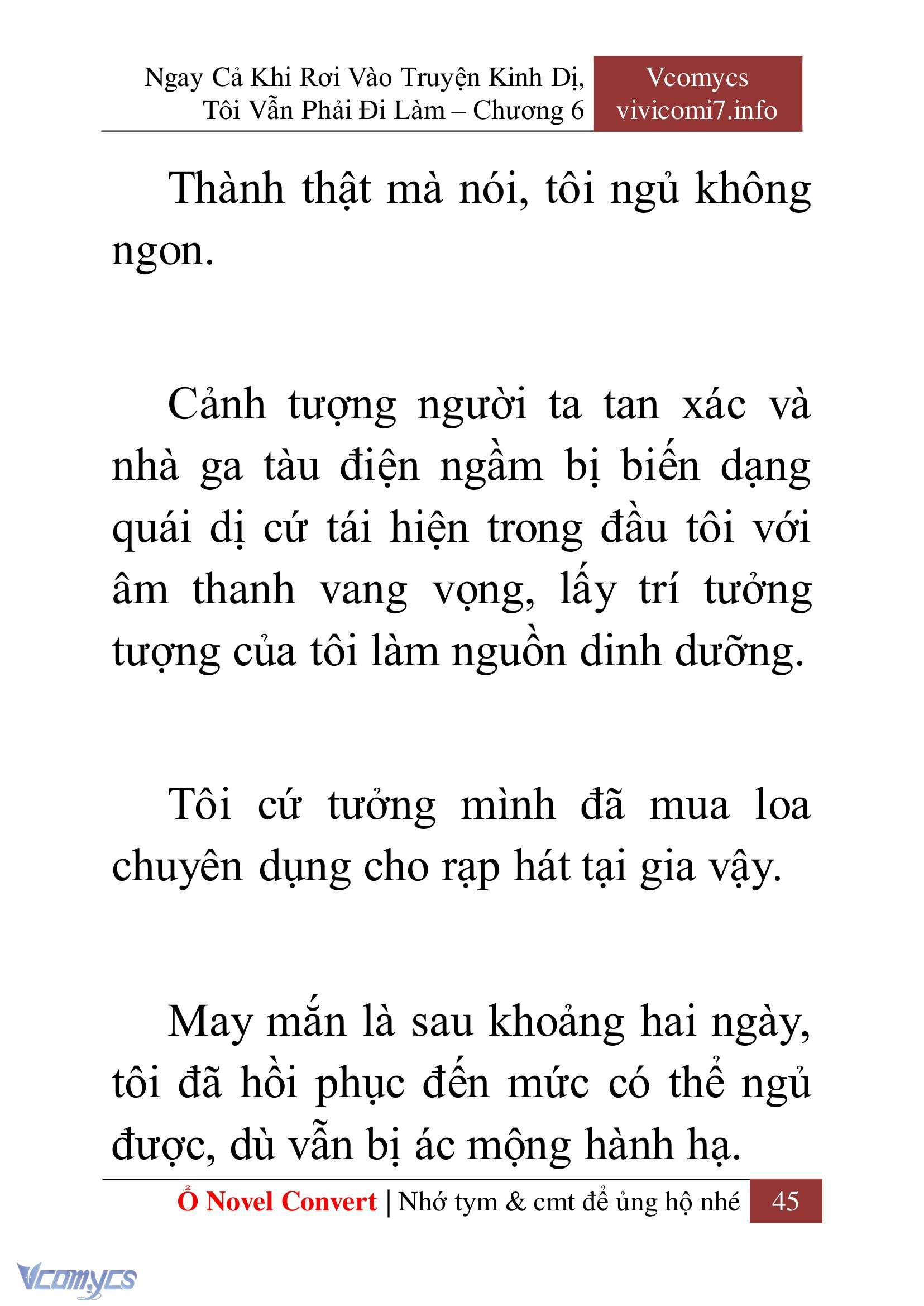 [Novel] Ngay Cả Khi Rơi Vào Truyện Kinh Dị, Tôi Vẫn Phải Đi Làm Chap 6 - Next Chap 7