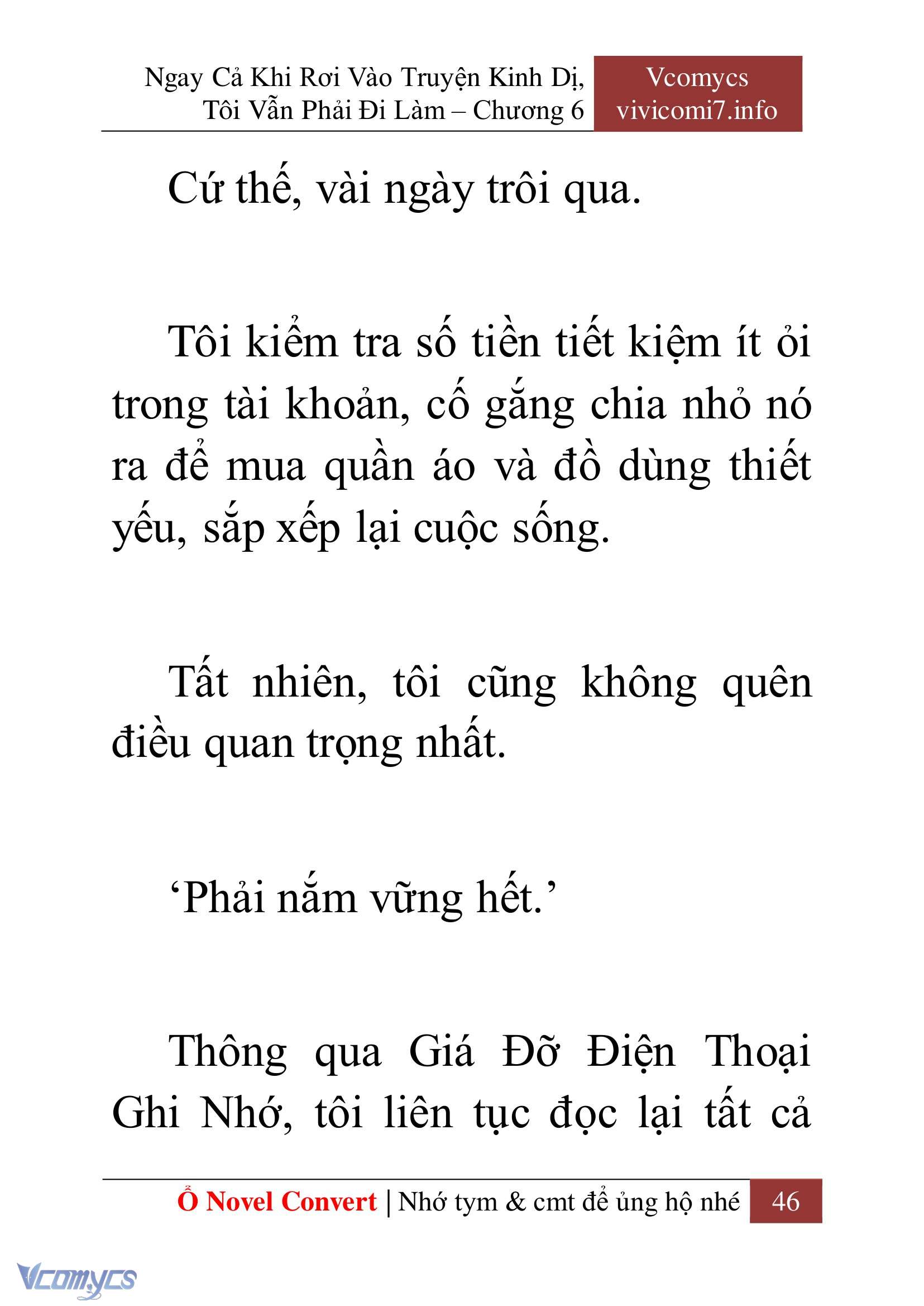 [Novel] Ngay Cả Khi Rơi Vào Truyện Kinh Dị, Tôi Vẫn Phải Đi Làm Chap 6 - Next Chap 7