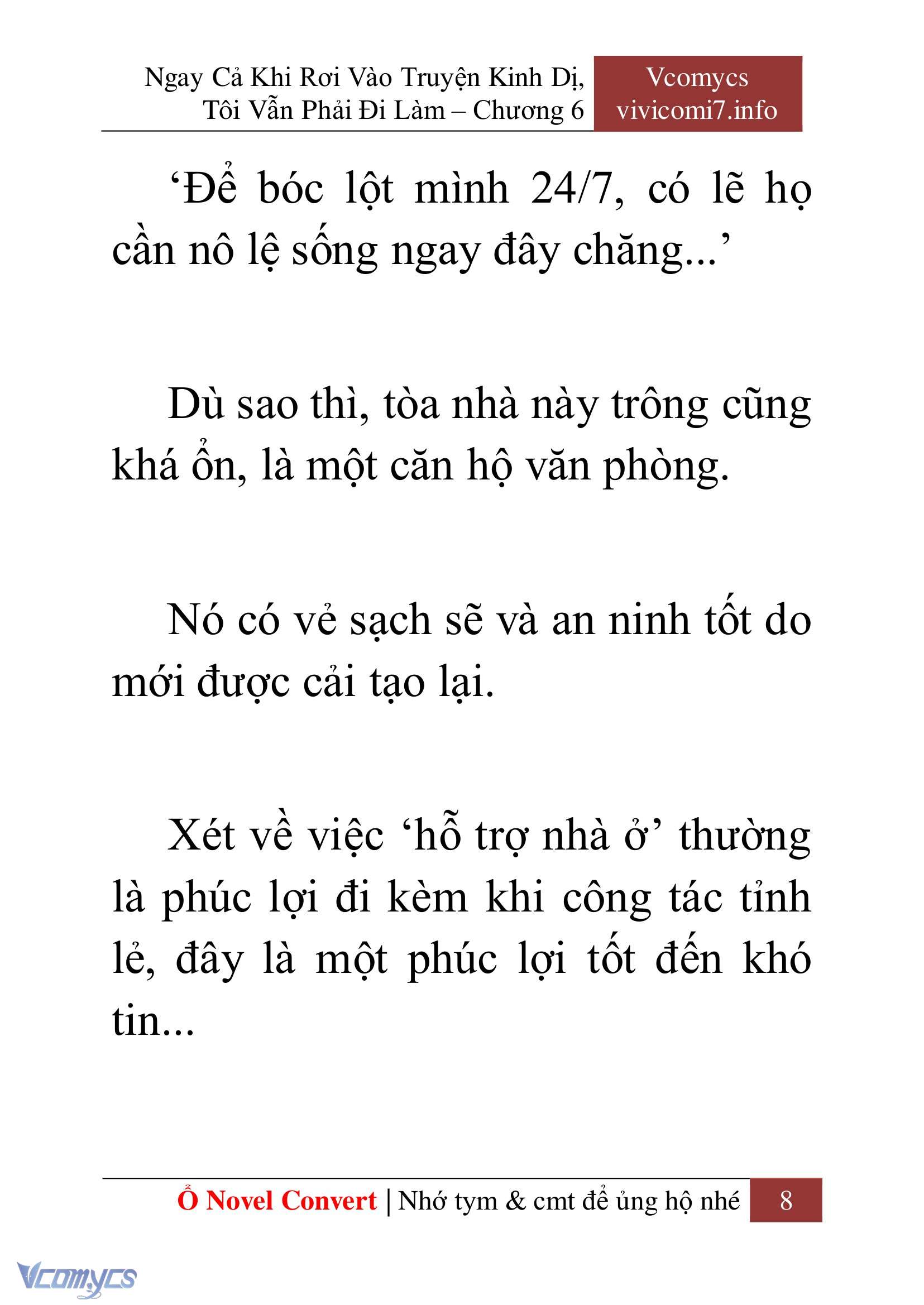 [Novel] Ngay Cả Khi Rơi Vào Truyện Kinh Dị, Tôi Vẫn Phải Đi Làm Chap 6 - Next Chap 7