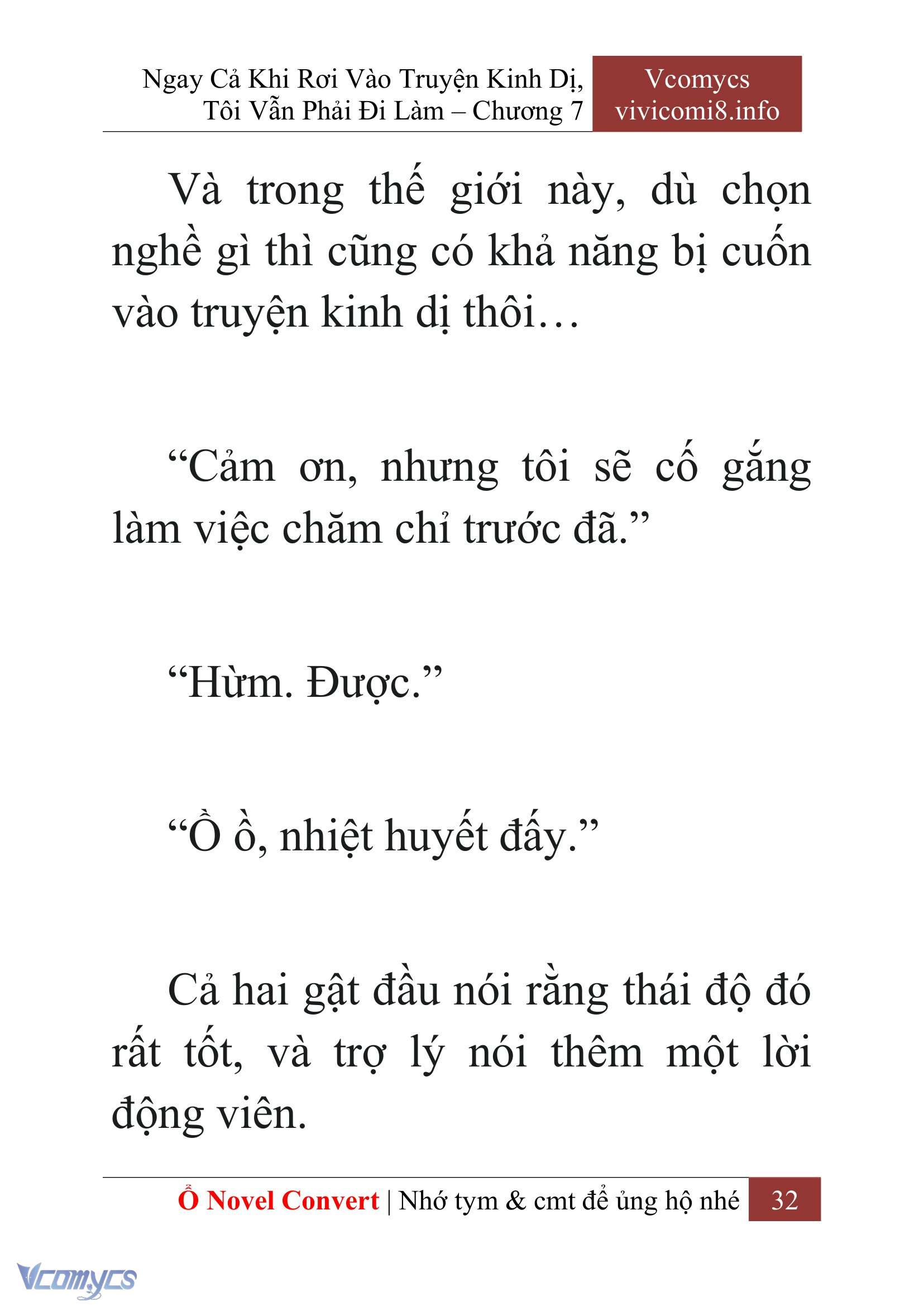[Novel] Ngay Cả Khi Rơi Vào Truyện Kinh Dị, Tôi Vẫn Phải Đi Làm Chap 7 - Next Chap 8