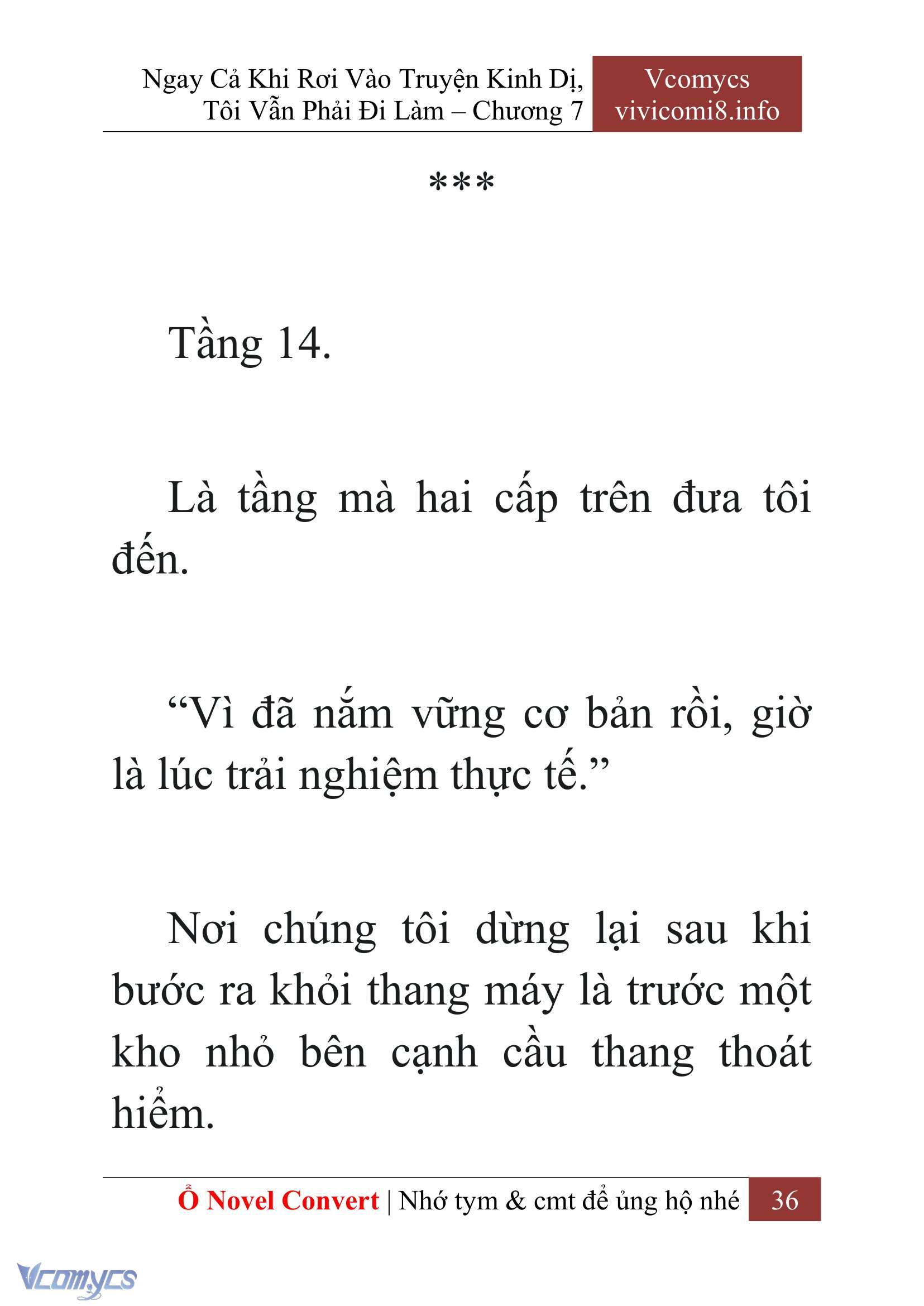 [Novel] Ngay Cả Khi Rơi Vào Truyện Kinh Dị, Tôi Vẫn Phải Đi Làm Chap 7 - Next Chap 8