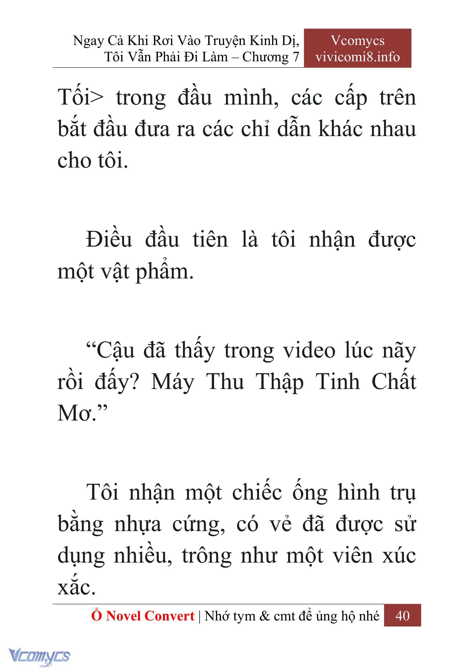 [Novel] Ngay Cả Khi Rơi Vào Truyện Kinh Dị, Tôi Vẫn Phải Đi Làm Chap 7 - Next Chap 8