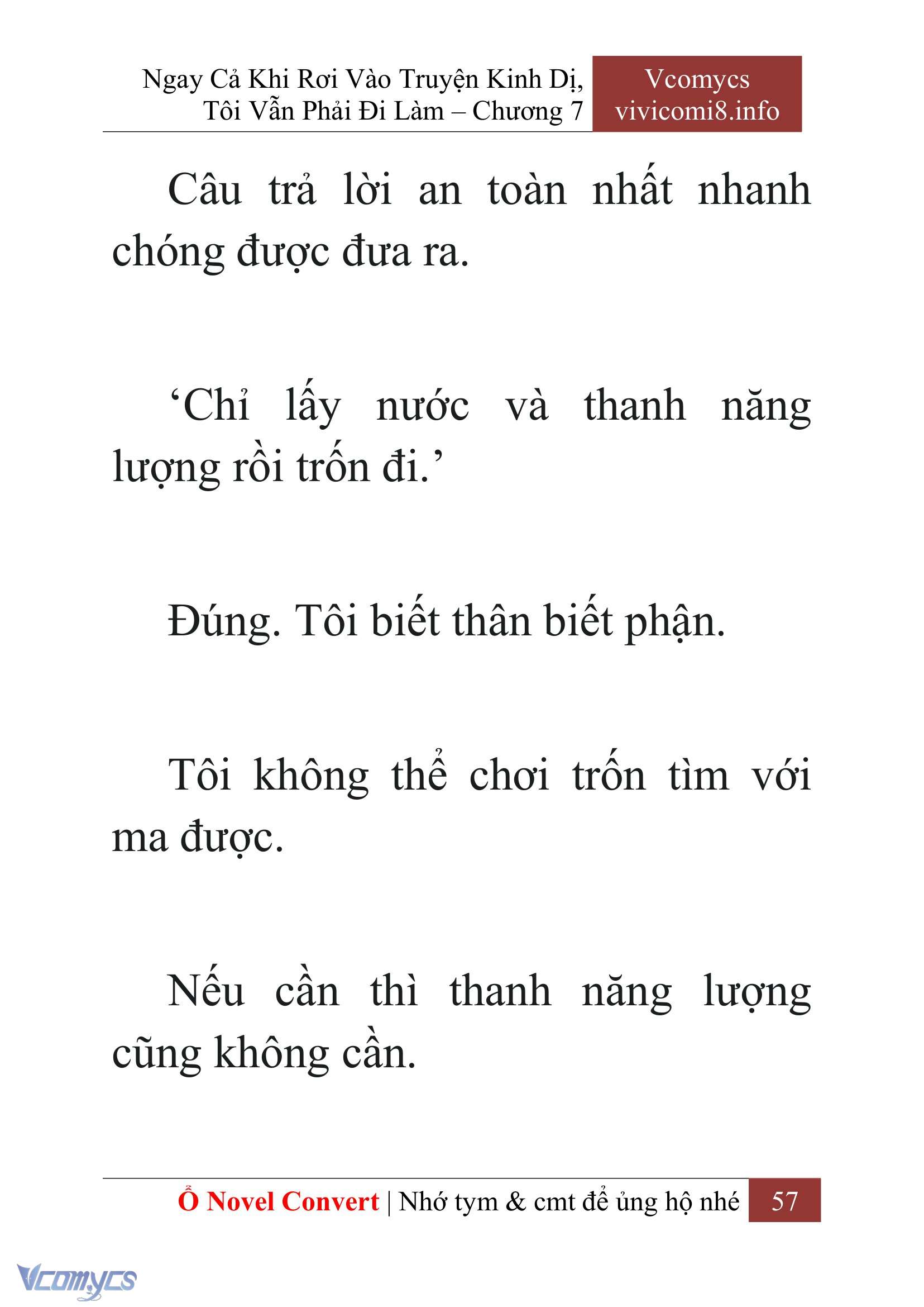 [Novel] Ngay Cả Khi Rơi Vào Truyện Kinh Dị, Tôi Vẫn Phải Đi Làm Chap 7 - Next Chap 8