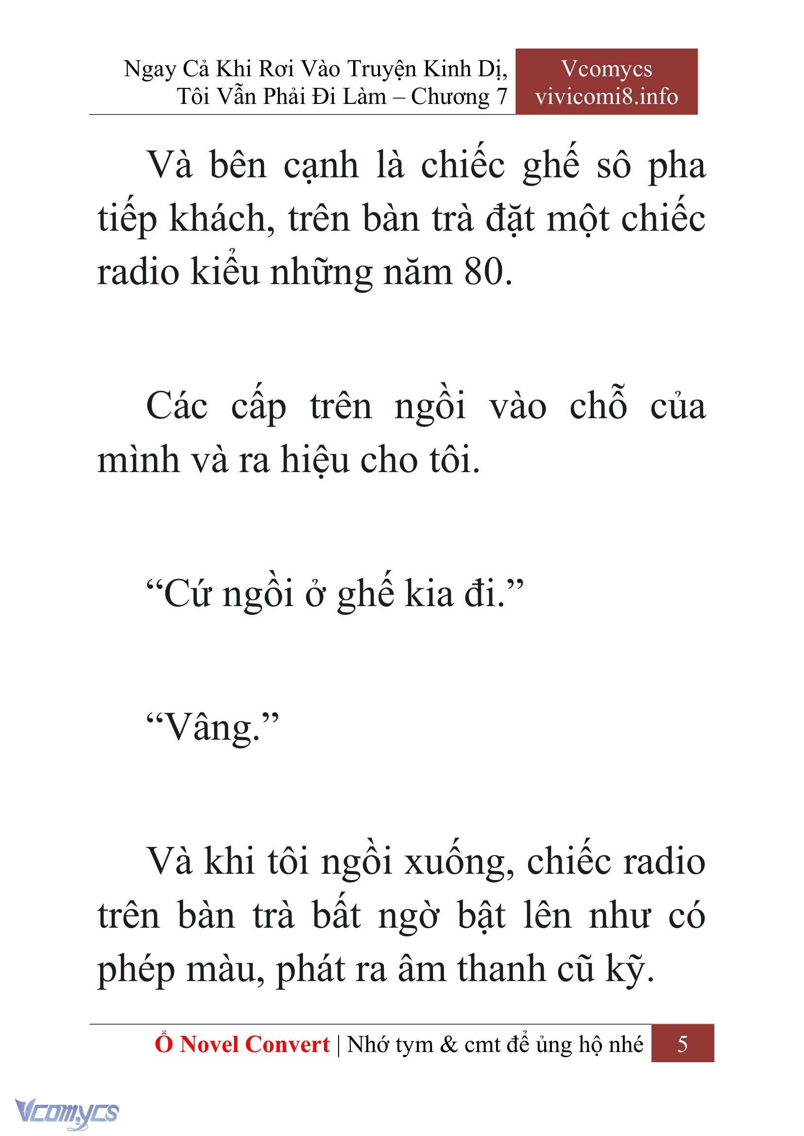 [Novel] Ngay Cả Khi Rơi Vào Truyện Kinh Dị, Tôi Vẫn Phải Đi Làm Chap 7 - Next Chap 8