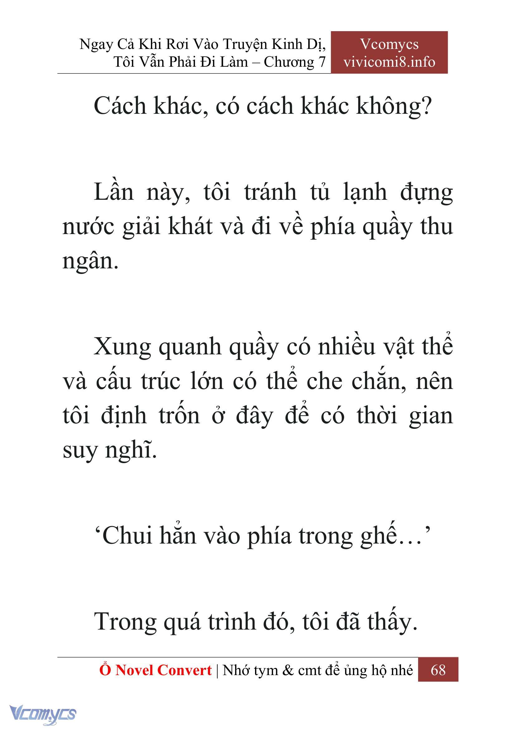 [Novel] Ngay Cả Khi Rơi Vào Truyện Kinh Dị, Tôi Vẫn Phải Đi Làm Chap 7 - Next Chap 8