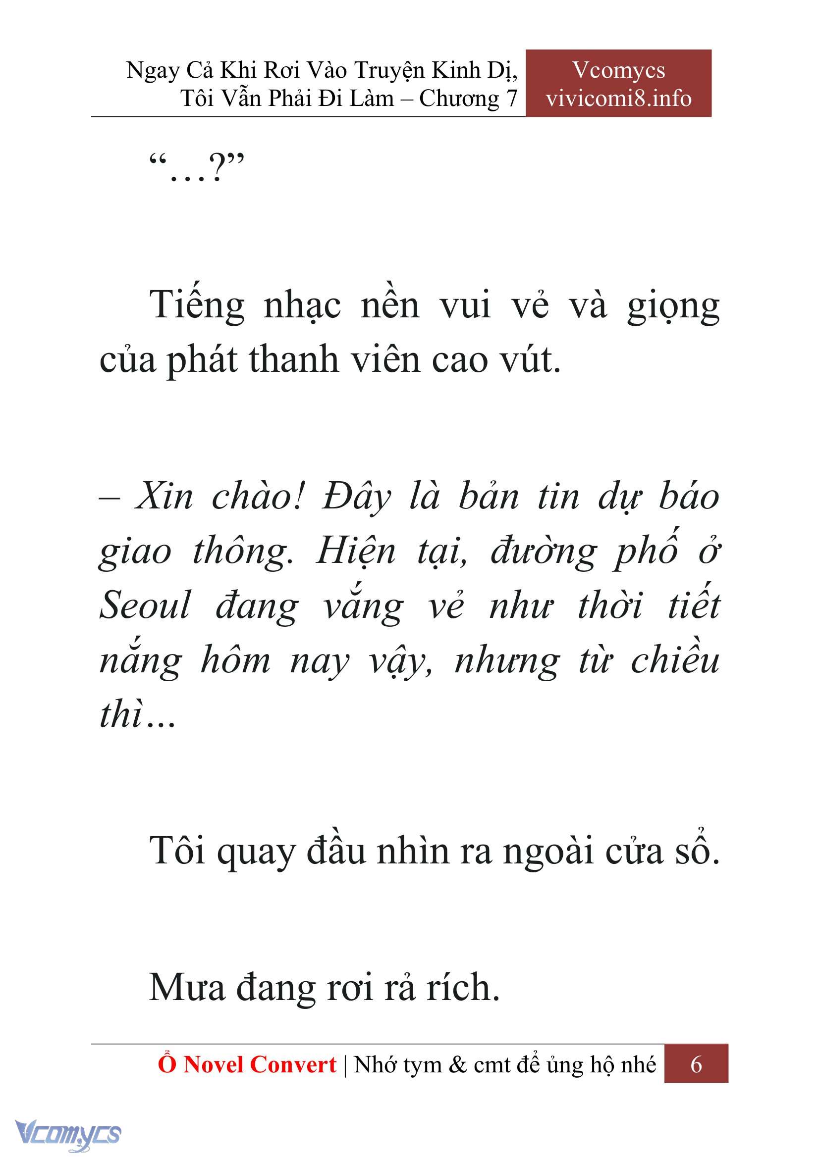 [Novel] Ngay Cả Khi Rơi Vào Truyện Kinh Dị, Tôi Vẫn Phải Đi Làm Chap 7 - Next Chap 8