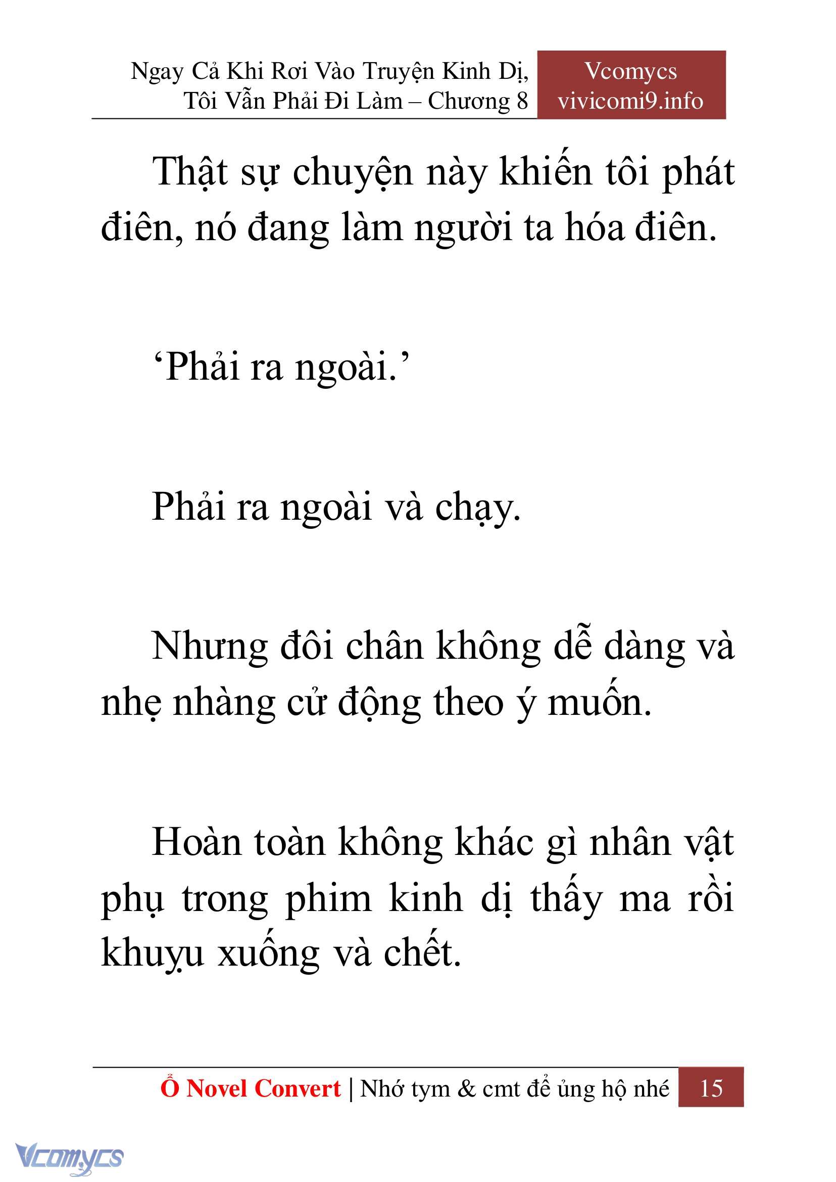 [Novel] Ngay Cả Khi Rơi Vào Truyện Kinh Dị, Tôi Vẫn Phải Đi Làm Chap 8 - Next Chap 9