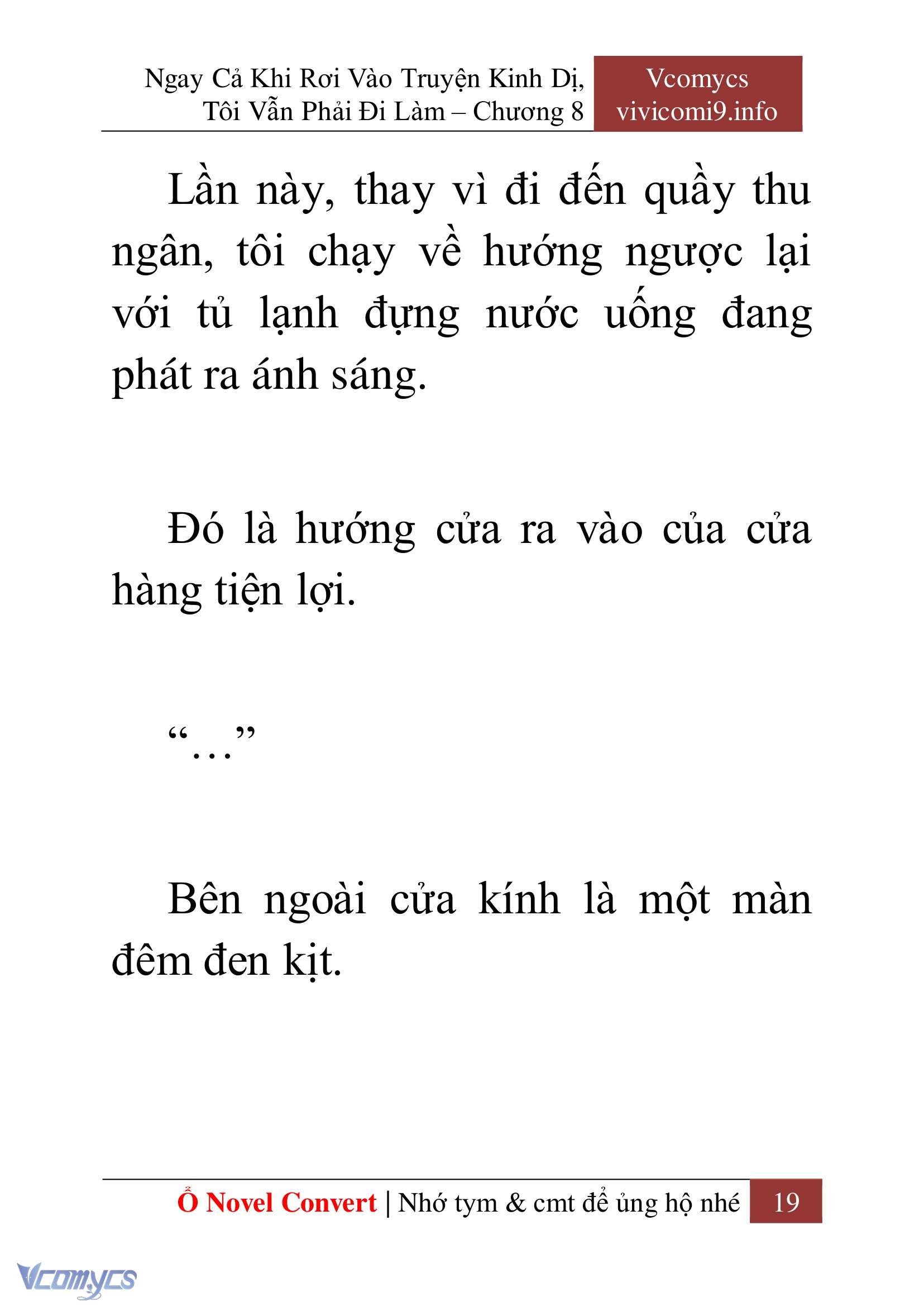[Novel] Ngay Cả Khi Rơi Vào Truyện Kinh Dị, Tôi Vẫn Phải Đi Làm Chap 8 - Next Chap 9