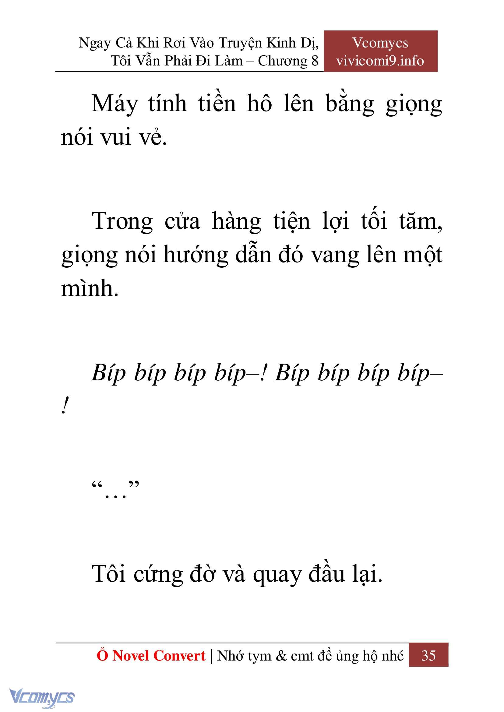 [Novel] Ngay Cả Khi Rơi Vào Truyện Kinh Dị, Tôi Vẫn Phải Đi Làm Chap 8 - Next Chap 9
