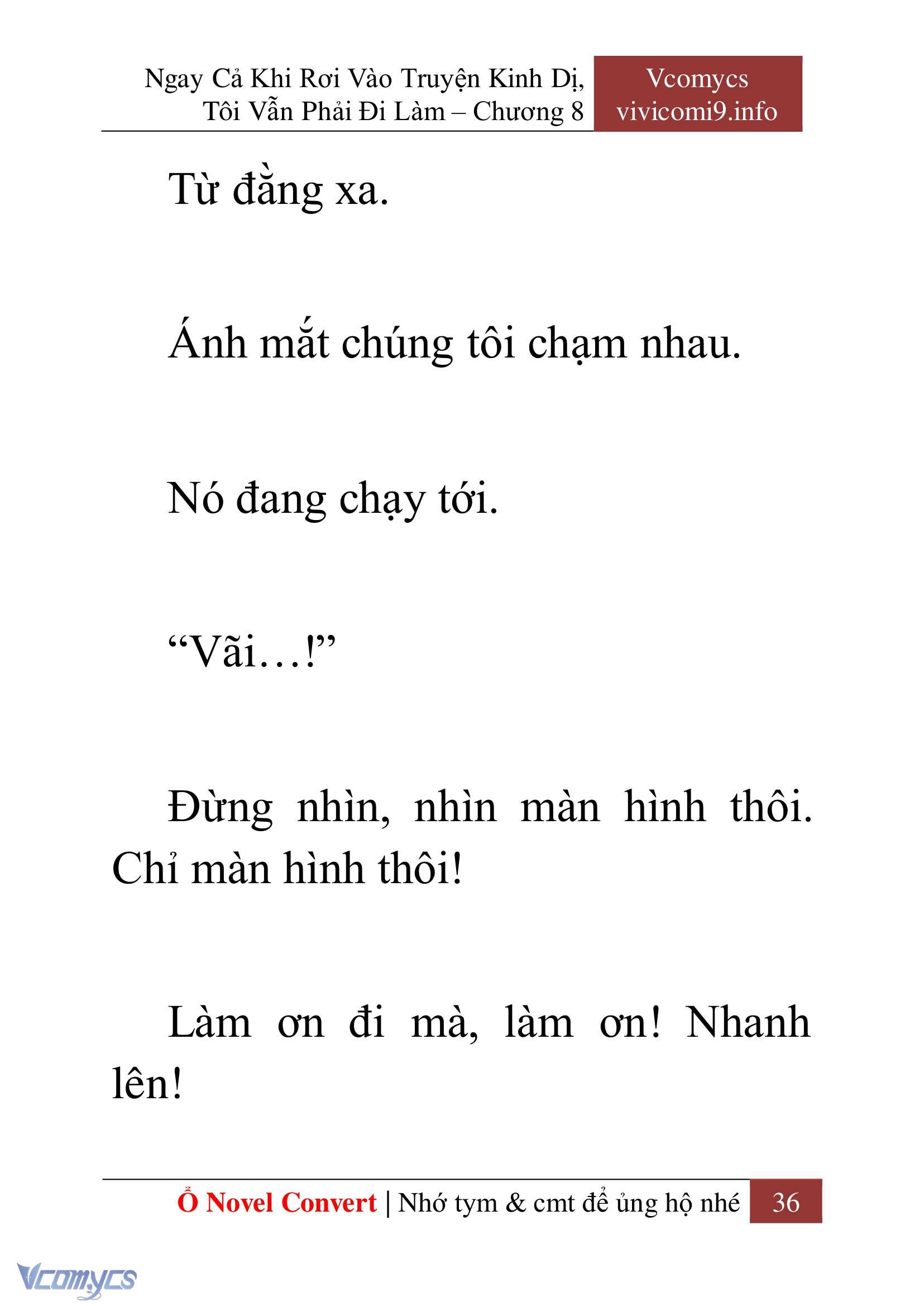 [Novel] Ngay Cả Khi Rơi Vào Truyện Kinh Dị, Tôi Vẫn Phải Đi Làm Chap 8 - Next Chap 9