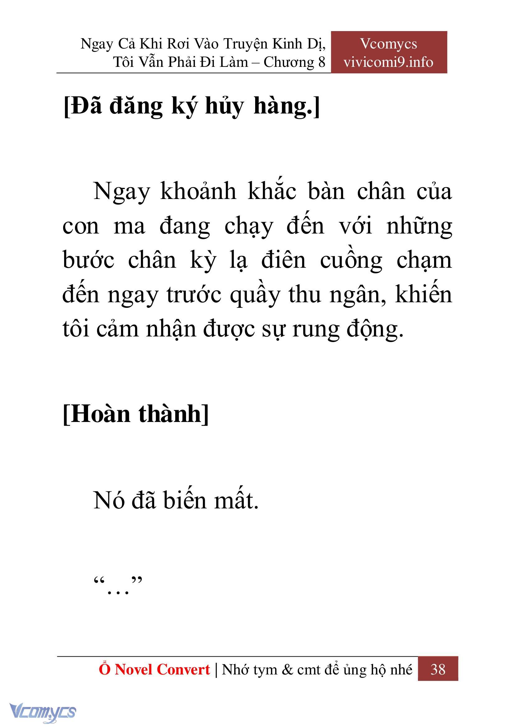 [Novel] Ngay Cả Khi Rơi Vào Truyện Kinh Dị, Tôi Vẫn Phải Đi Làm Chap 8 - Next Chap 9